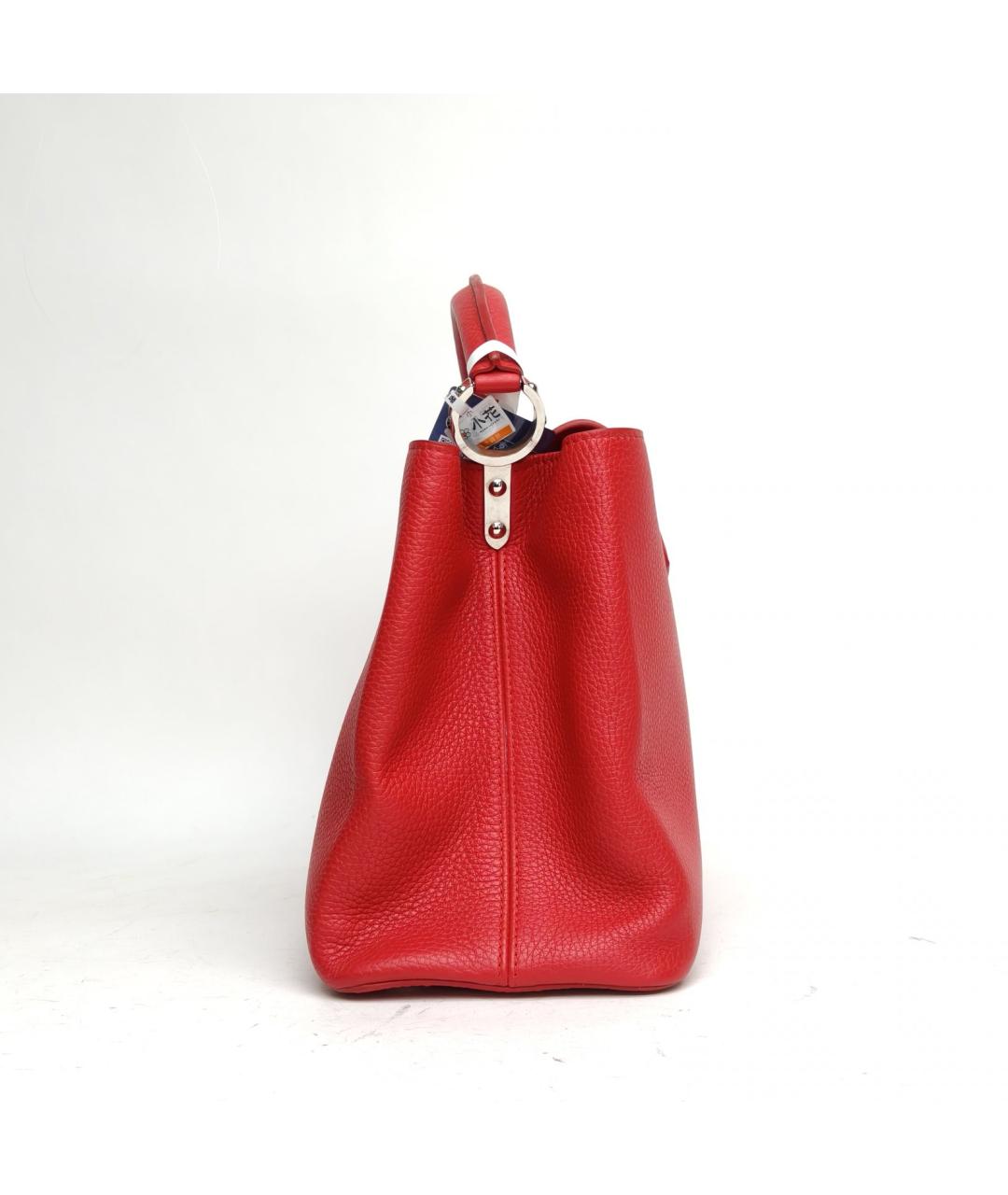 LOUIS VUITTON Красная кожаная сумка с короткими ручками, фото 2