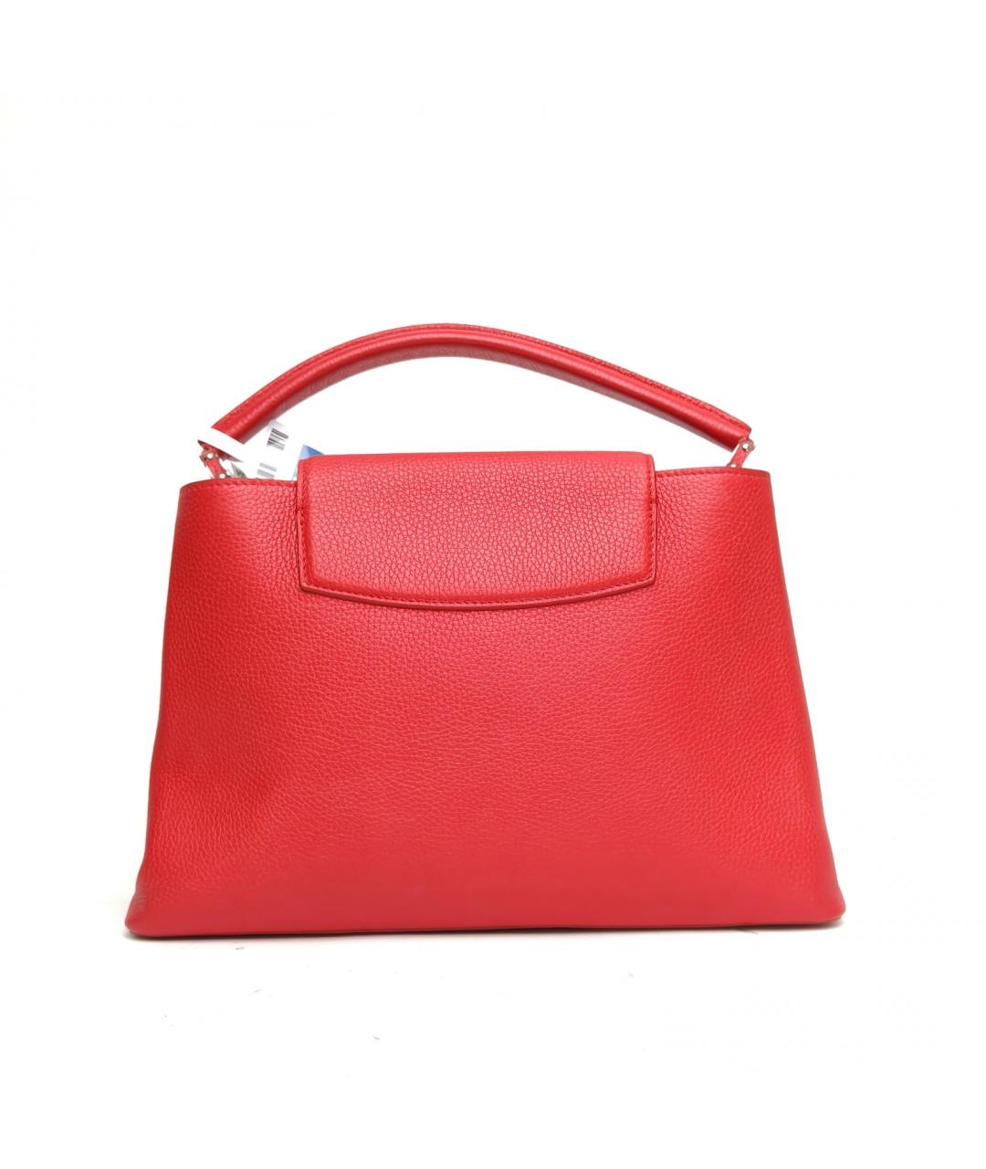 LOUIS VUITTON Красная кожаная сумка с короткими ручками, фото 3