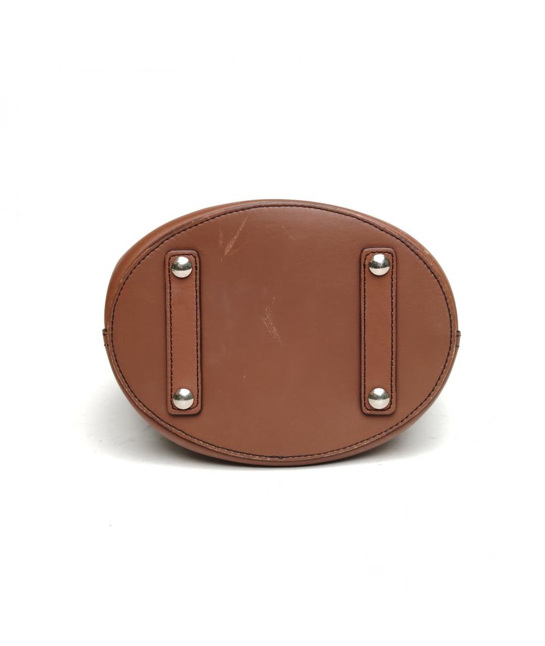 BURBERRY Коричневая кожаная сумка через плечо, фото 6