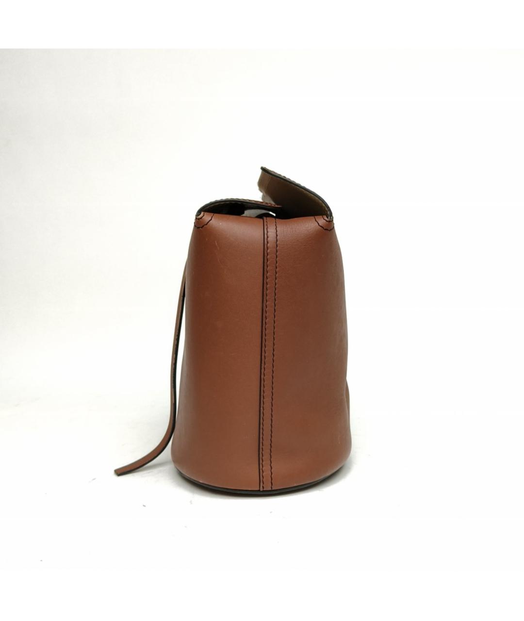 BURBERRY Коричневая кожаная сумка через плечо, фото 3