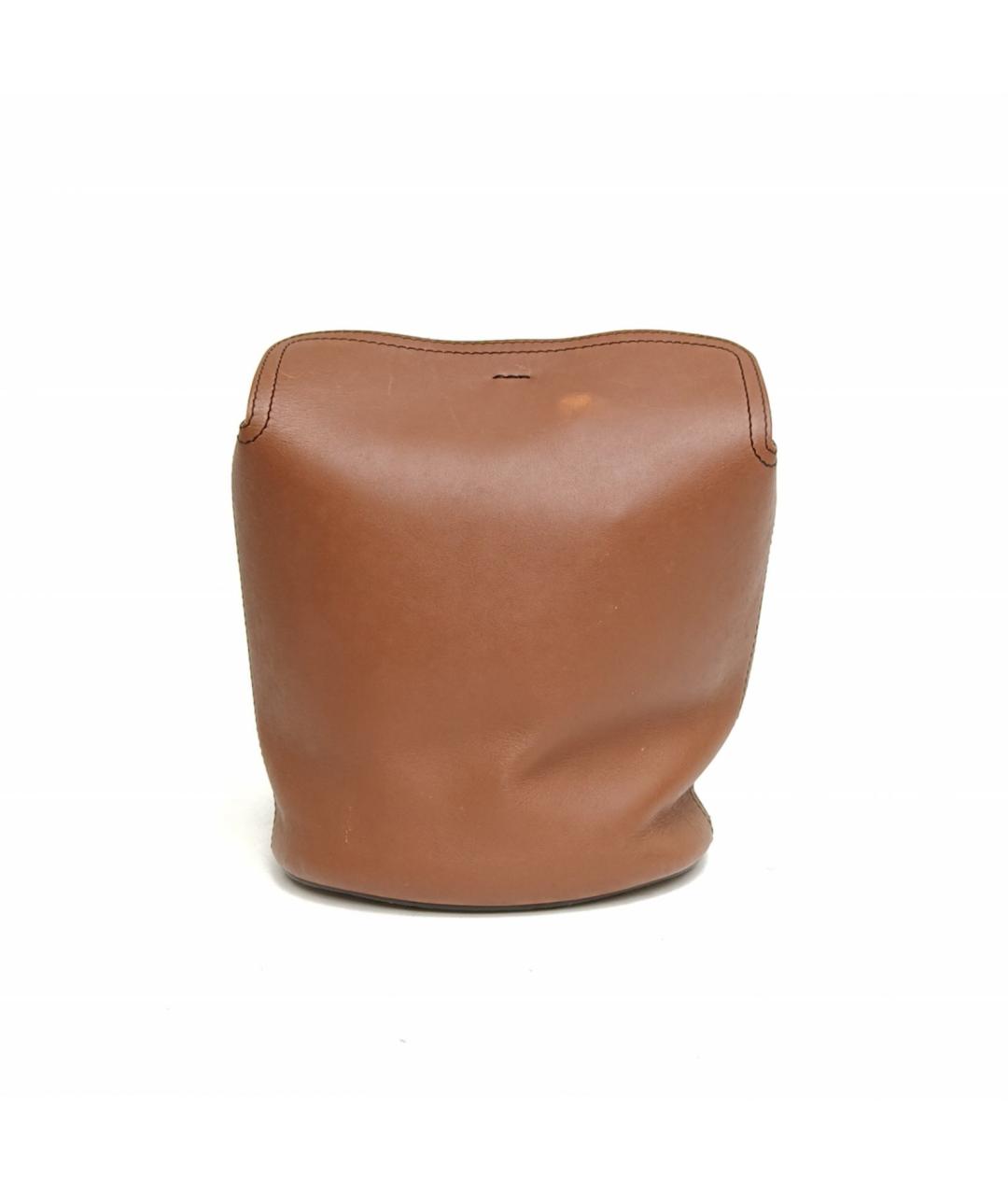 BURBERRY Коричневая кожаная сумка через плечо, фото 4