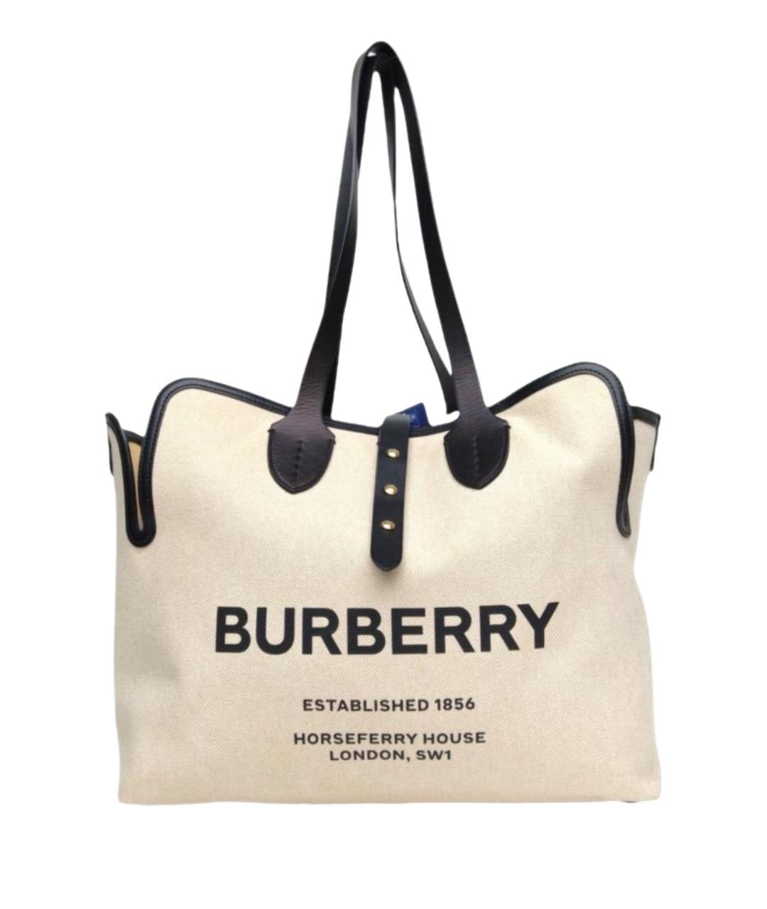 BURBERRY Бежевая сумка тоут, фото 1