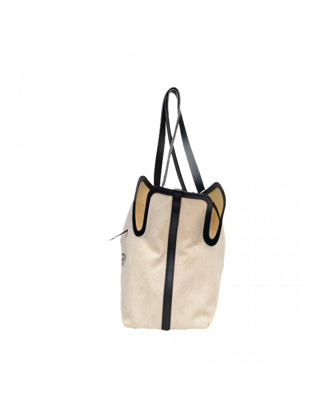 BURBERRY Бежевая сумка тоут, фото 3