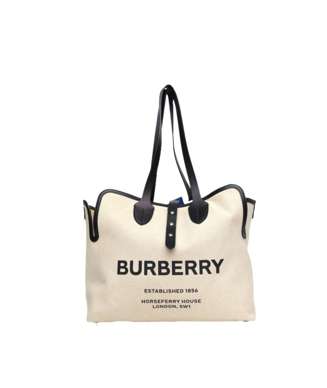 BURBERRY Бежевая сумка тоут, фото 9