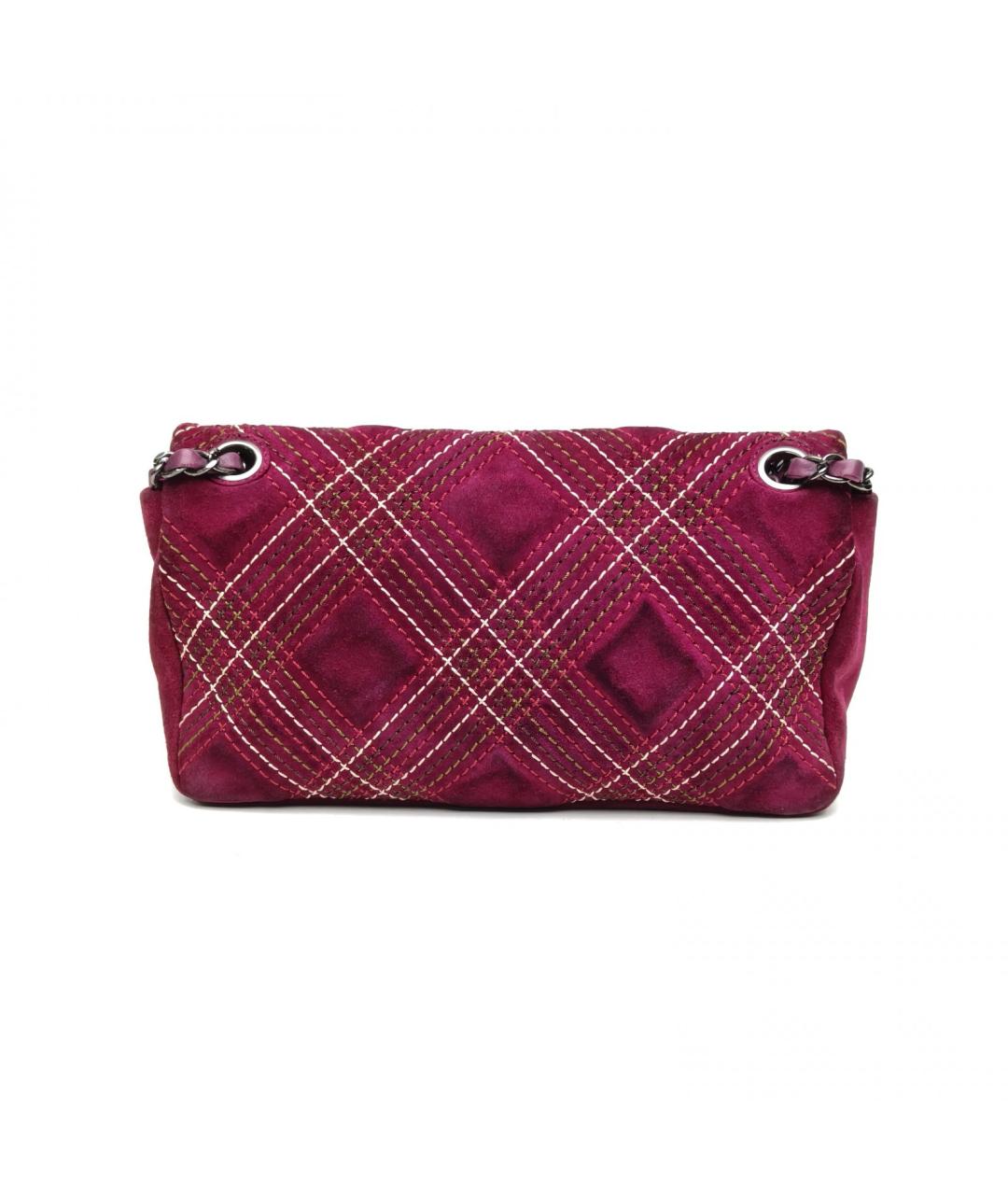 CHANEL Фиолетовая замшевая сумка через плечо, фото 4