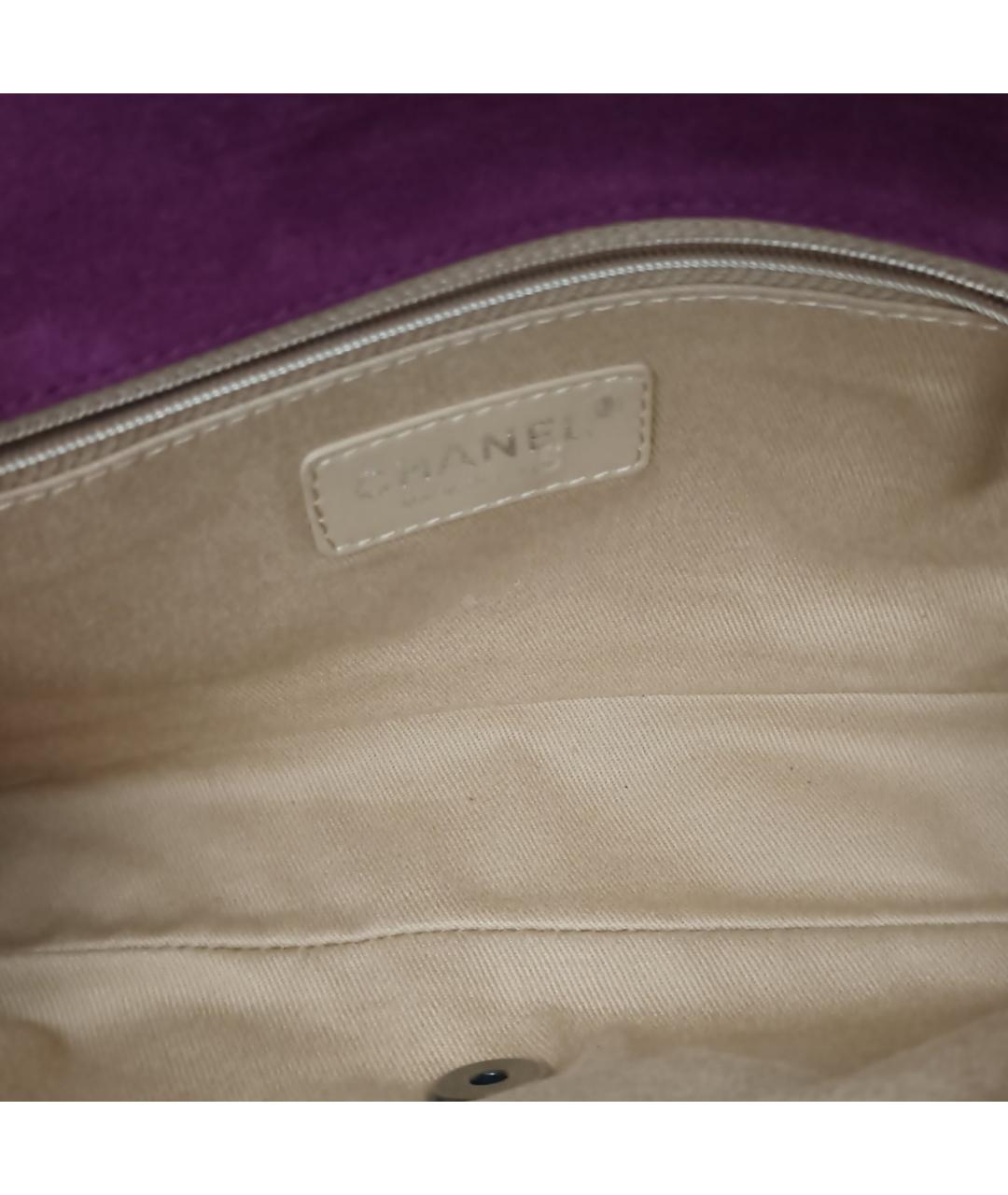 CHANEL Фиолетовая замшевая сумка через плечо, фото 7