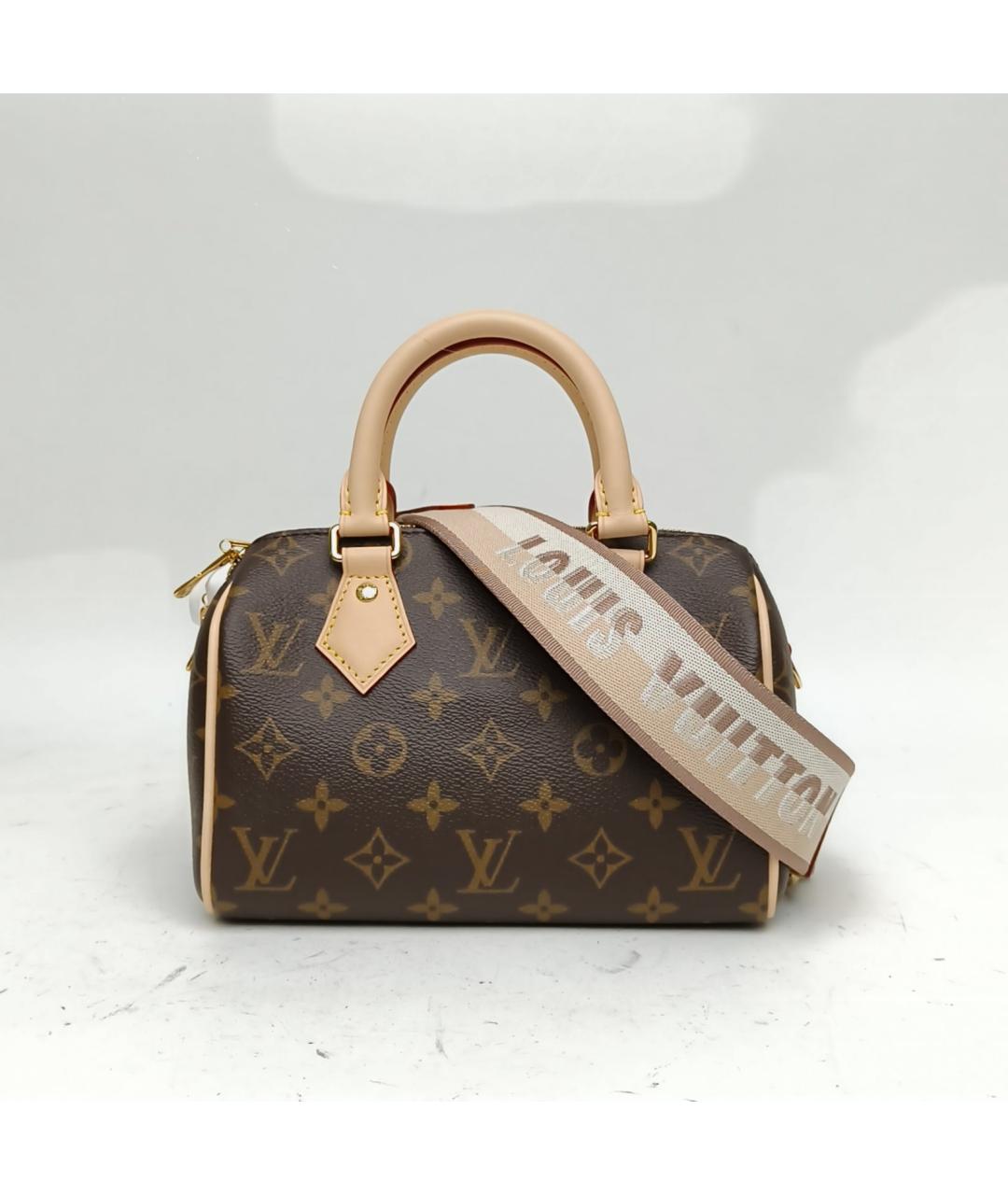 LOUIS VUITTON Коричневая сумка с короткими ручками, фото 2