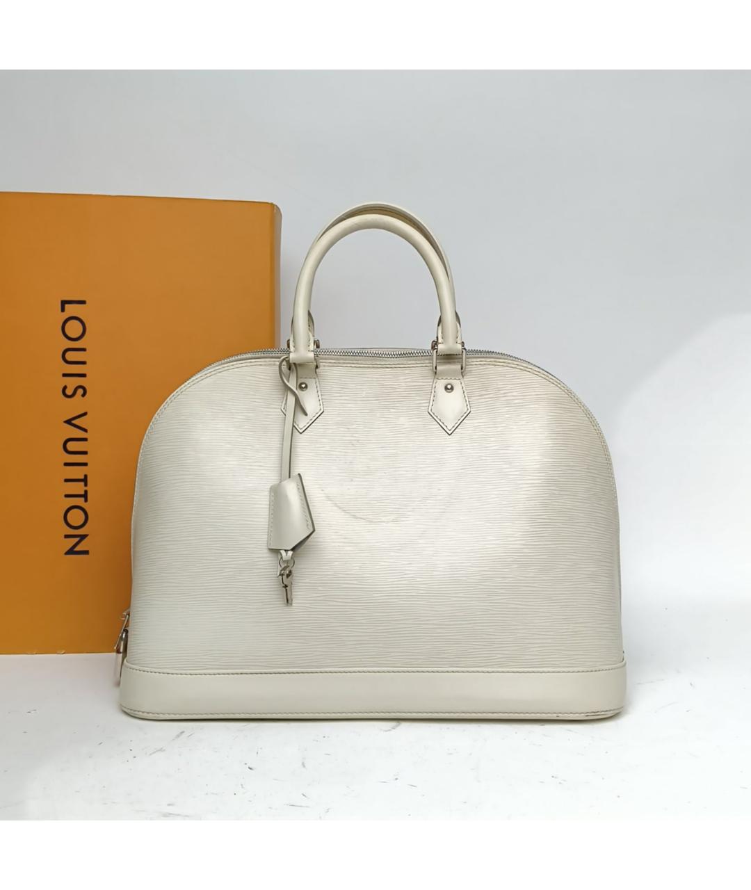 LOUIS VUITTON Белая сумка с короткими ручками, фото 9