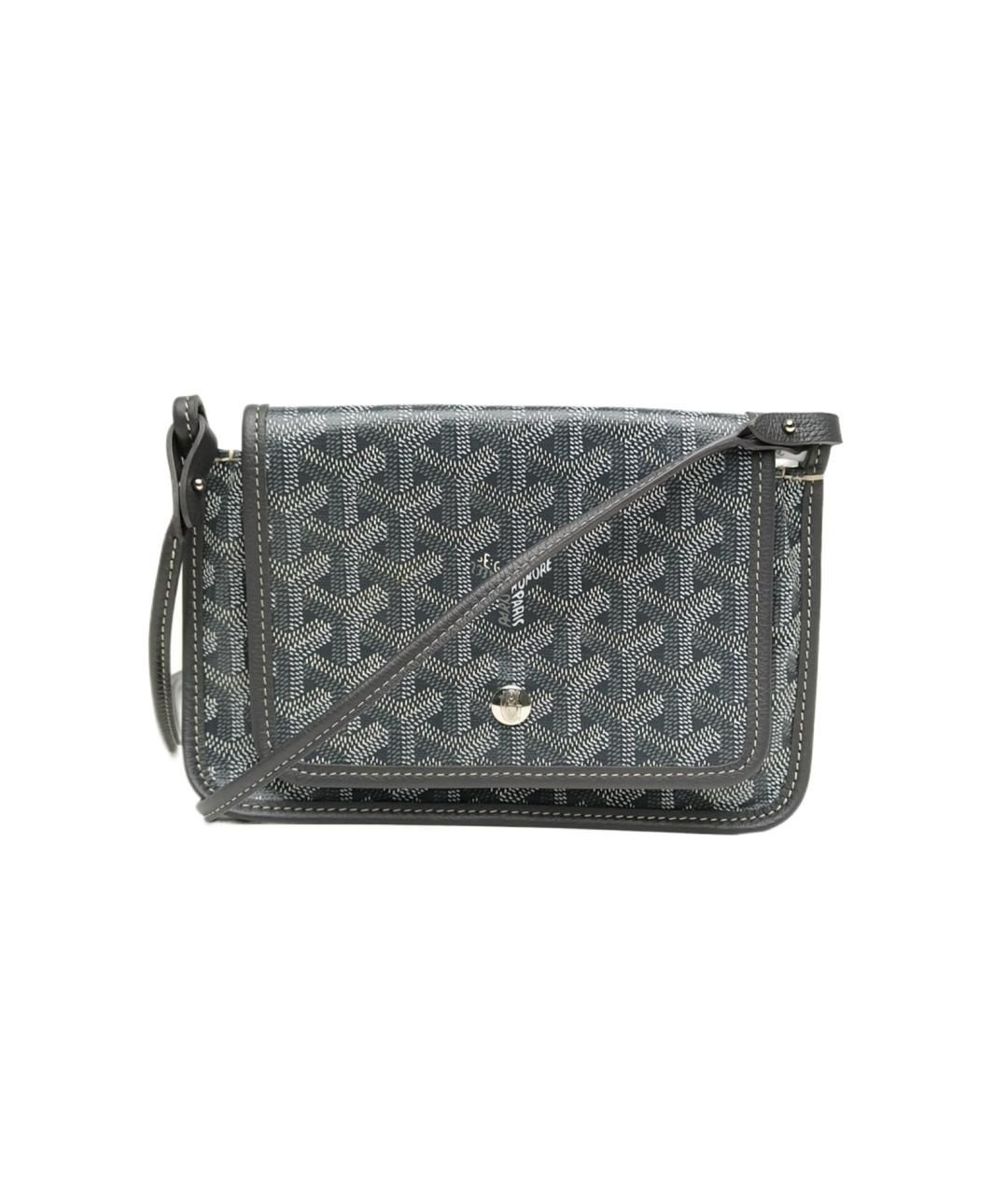 GOYARD Серая кожаная сумка через плечо, фото 1