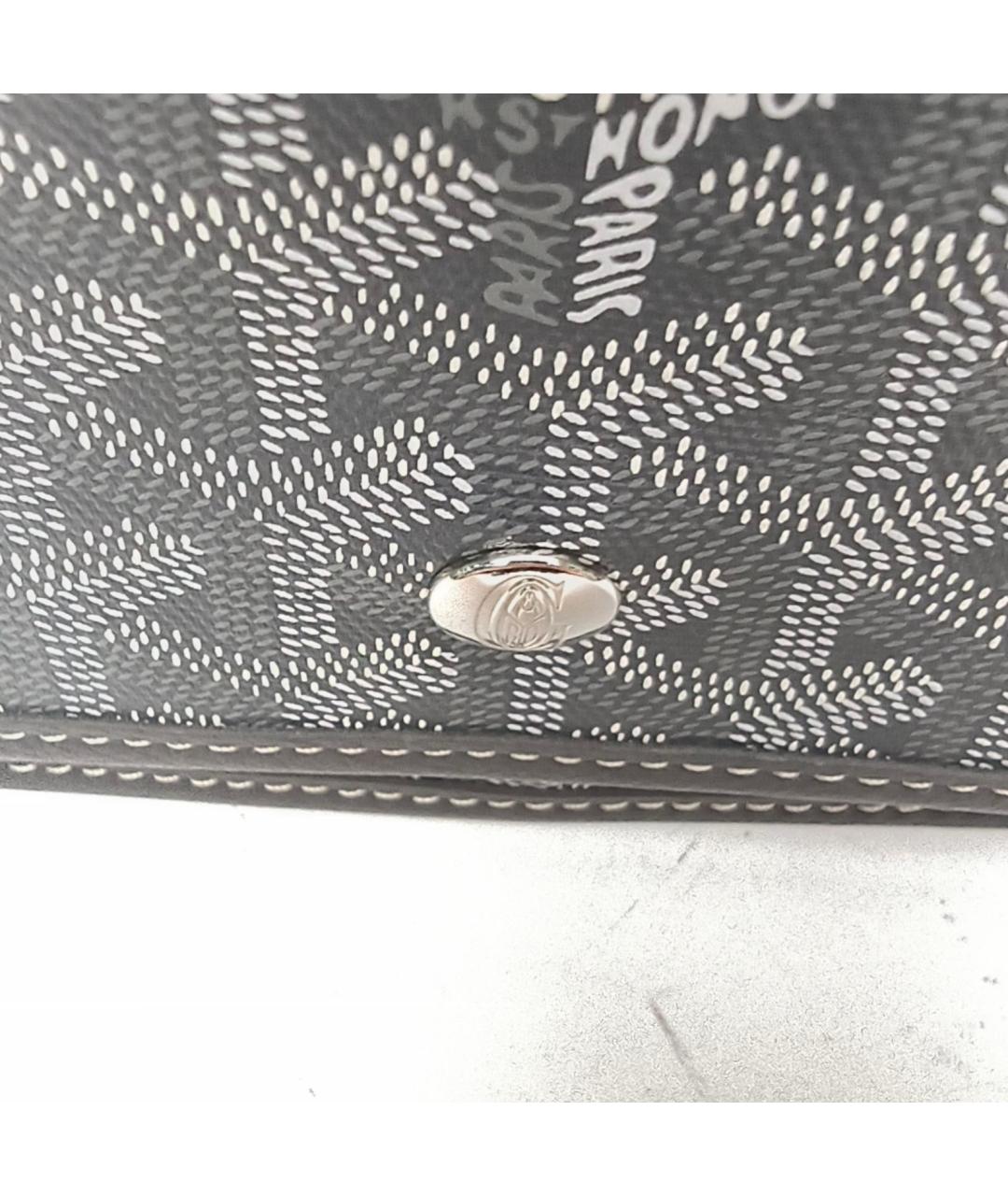 GOYARD Серая кожаная сумка через плечо, фото 8