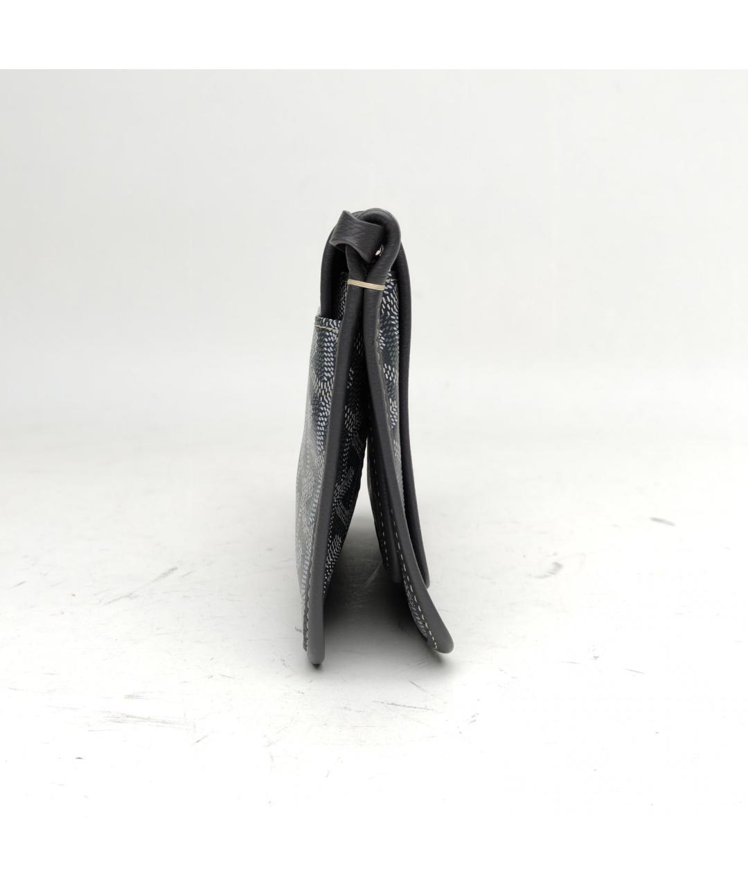 GOYARD Серая кожаная сумка через плечо, фото 5