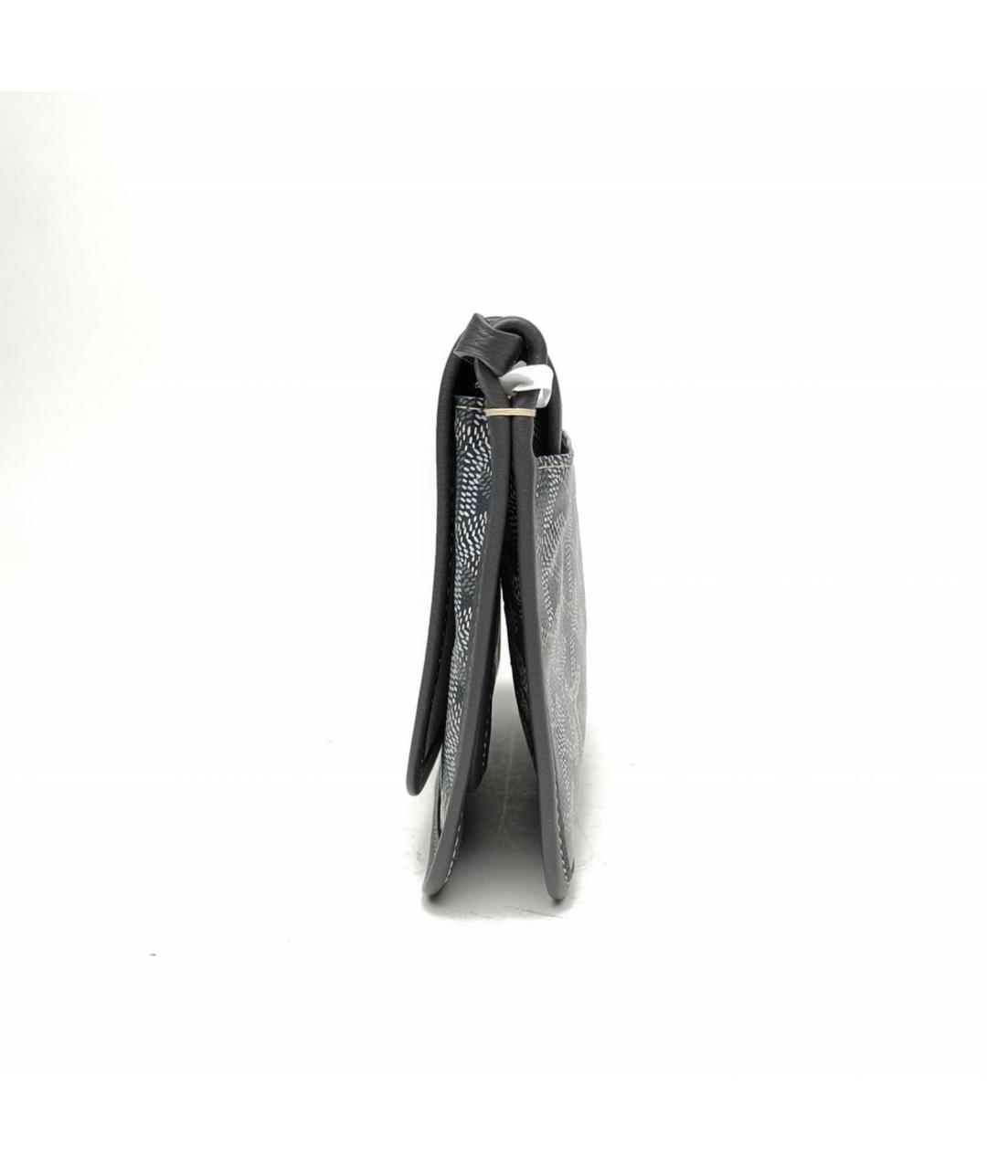 GOYARD Серая кожаная сумка через плечо, фото 3