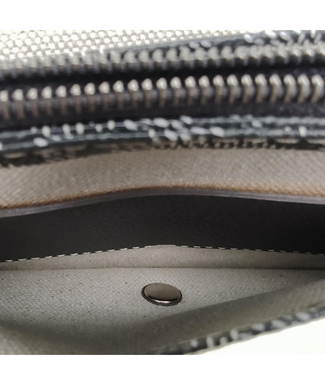 GOYARD Серая кожаная сумка через плечо, фото 7