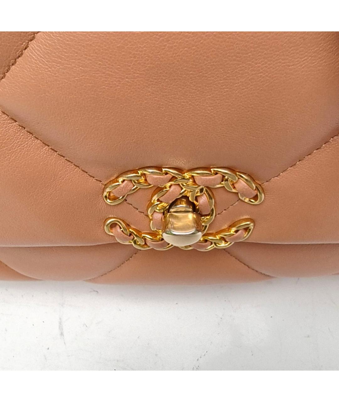 CHANEL Коричневая кожаная сумка через плечо, фото 7