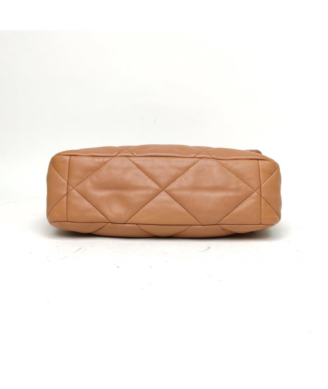 CHANEL Коричневая кожаная сумка через плечо, фото 6