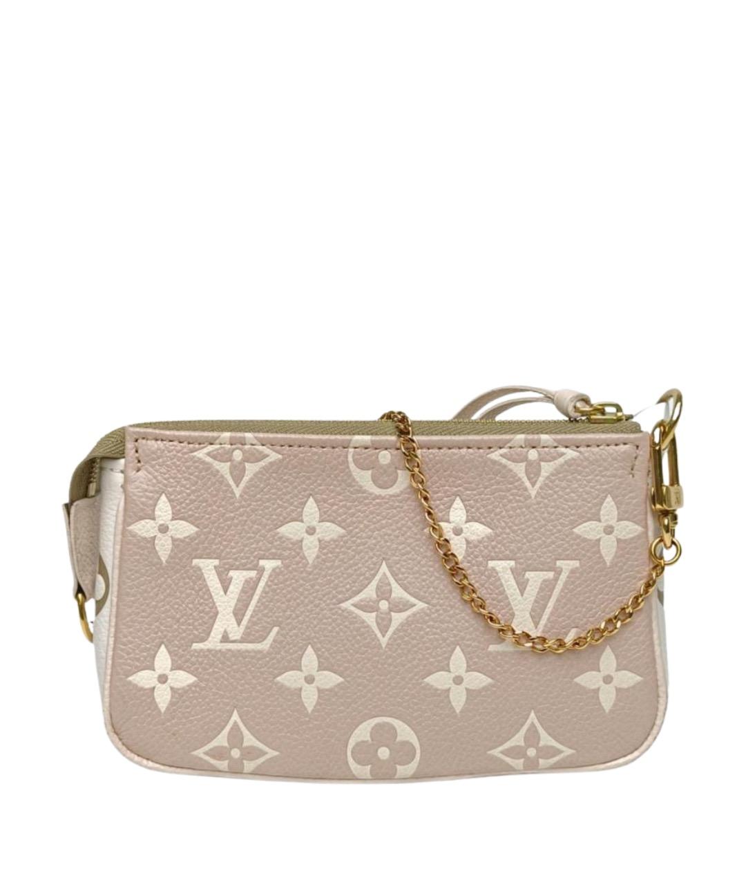 LOUIS VUITTON Бежевая кожаная сумка через плечо, фото 1