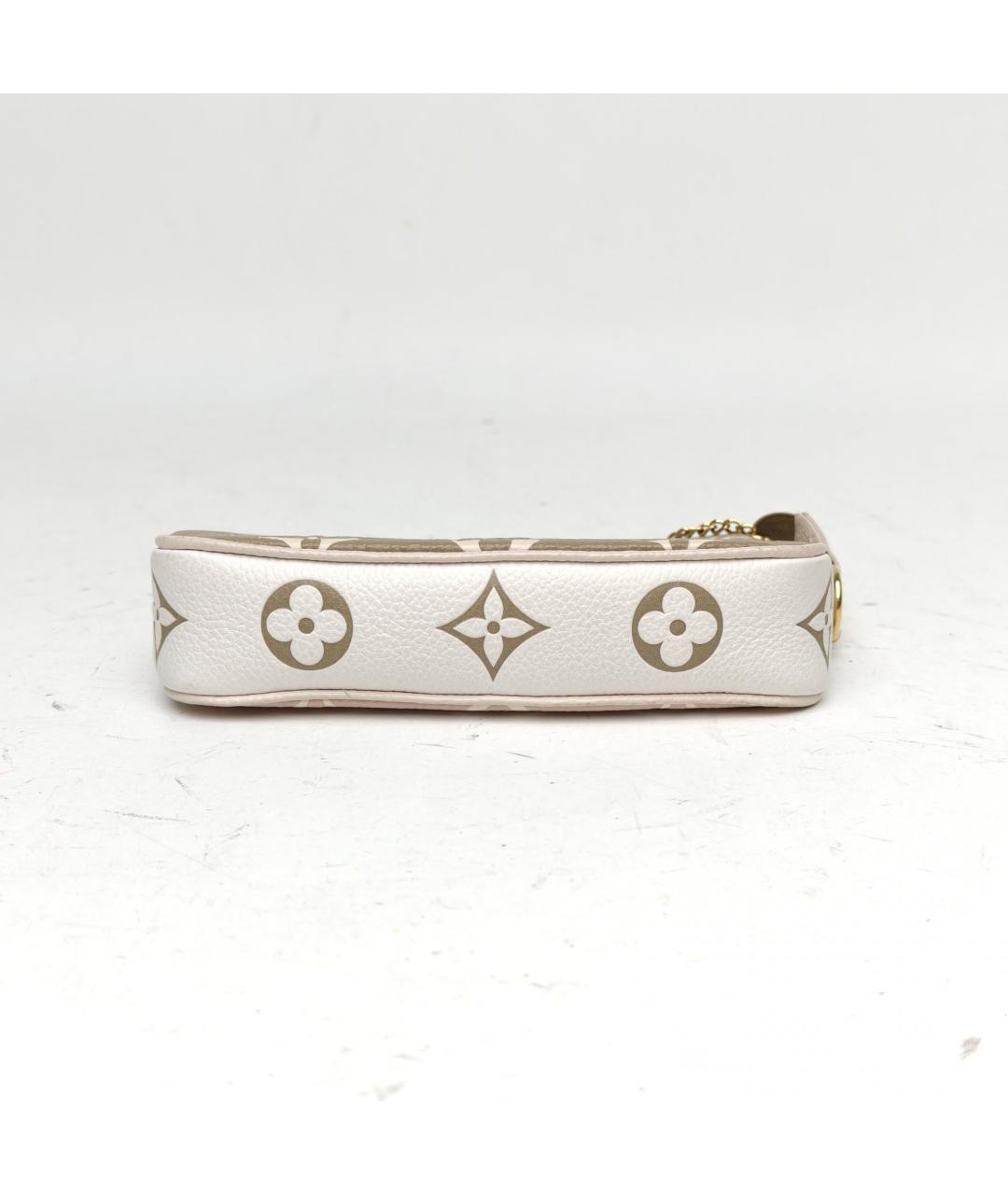 LOUIS VUITTON Бежевая кожаная сумка через плечо, фото 6