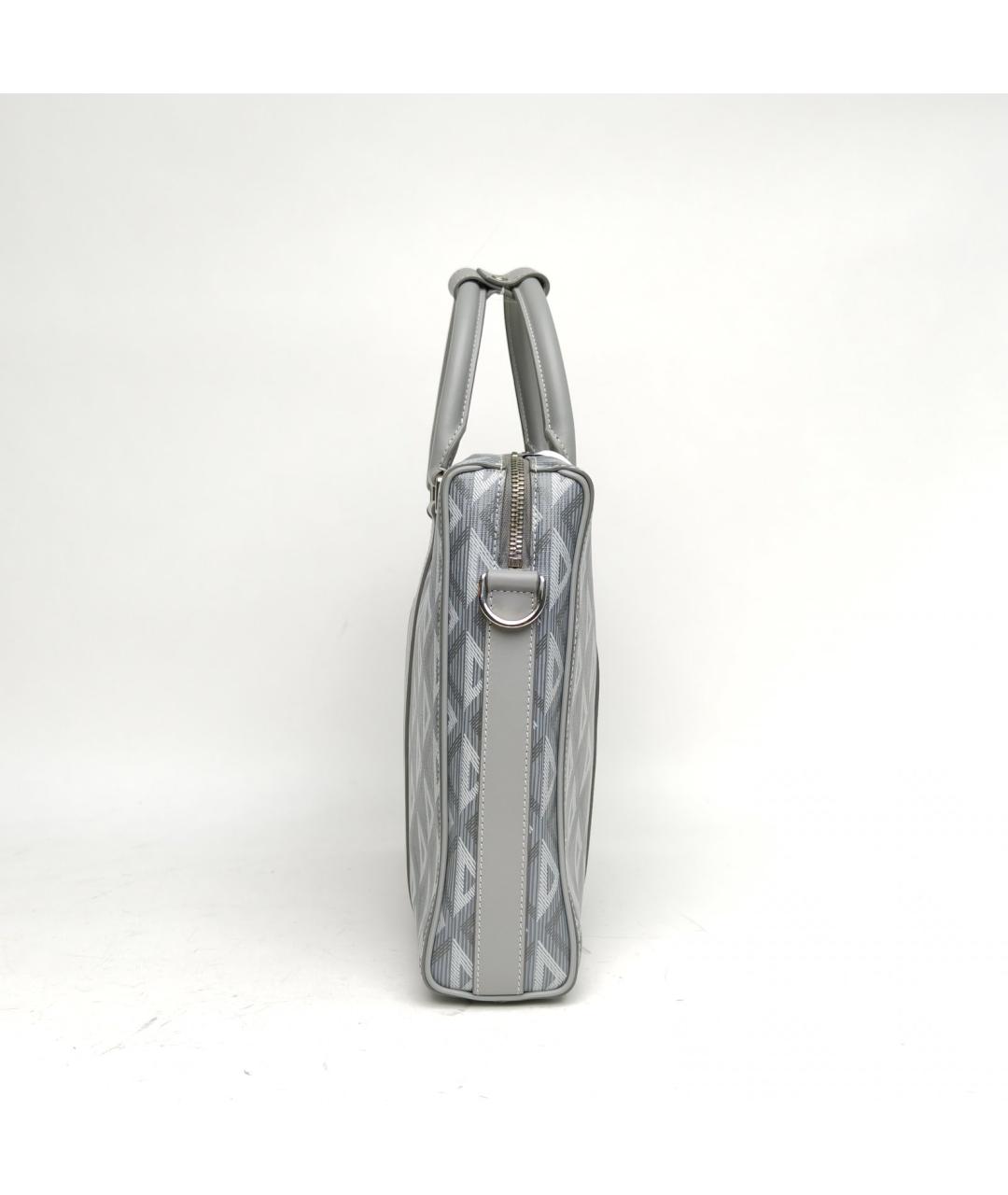 CHRISTIAN DIOR Серая кожаная сумка через плечо, фото 5