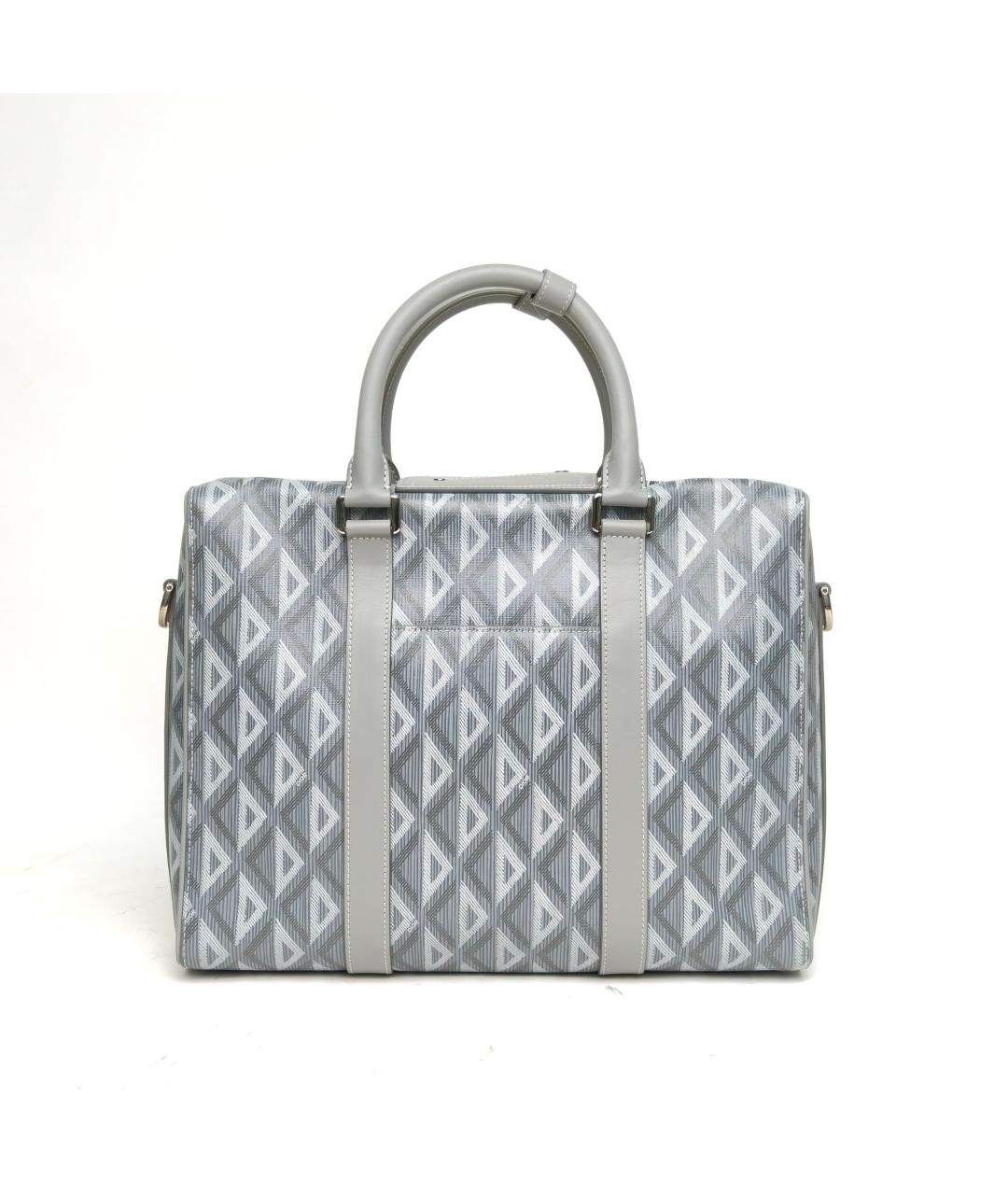 CHRISTIAN DIOR Серая кожаная сумка через плечо, фото 4