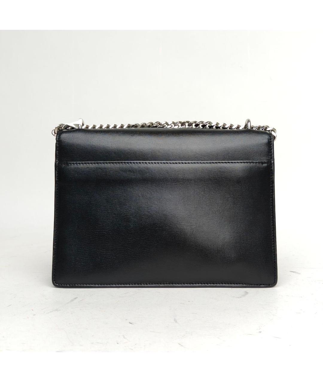 SAINT LAURENT Черная кожаная сумка через плечо, фото 4