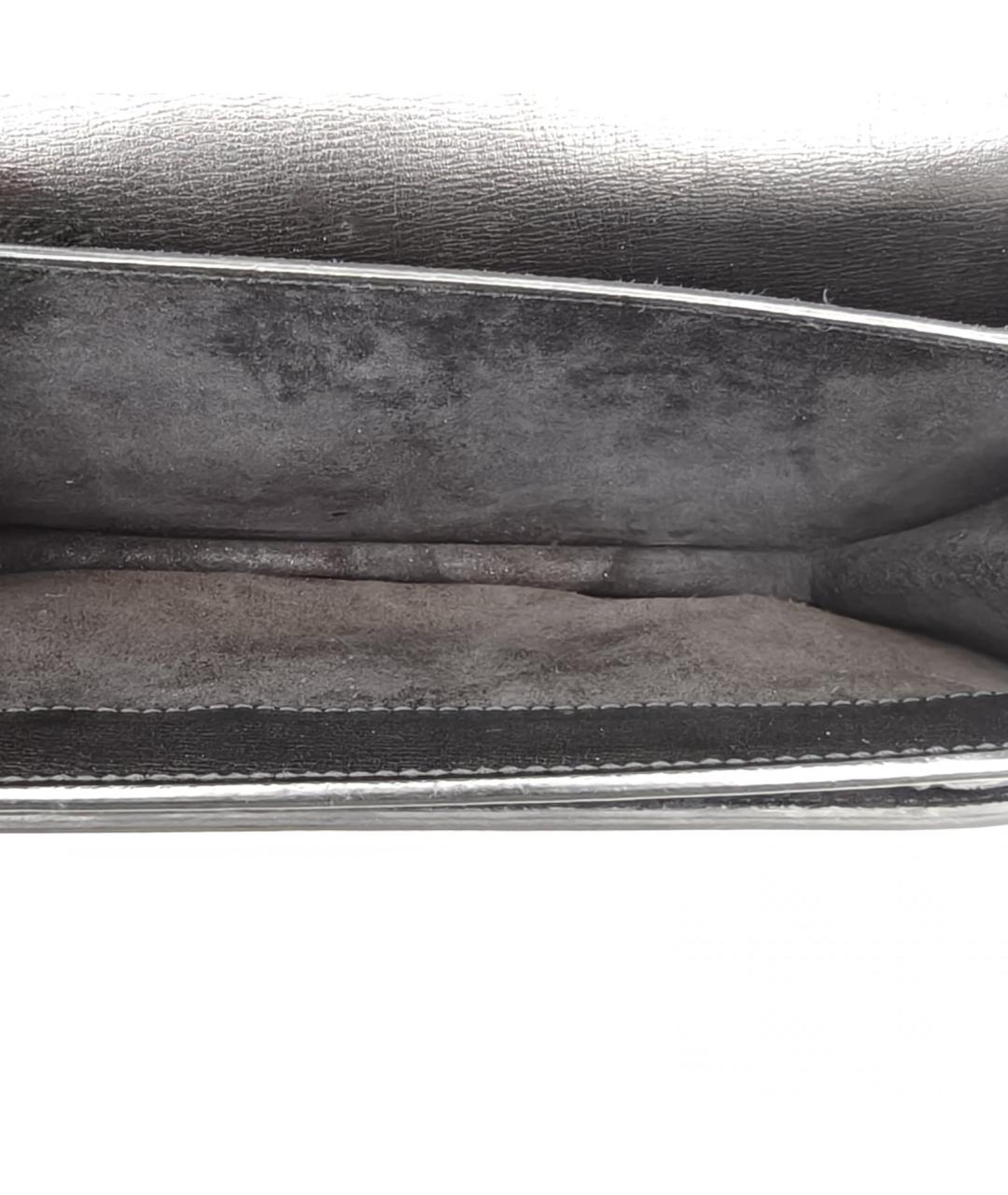 SAINT LAURENT Черная кожаная сумка через плечо, фото 8