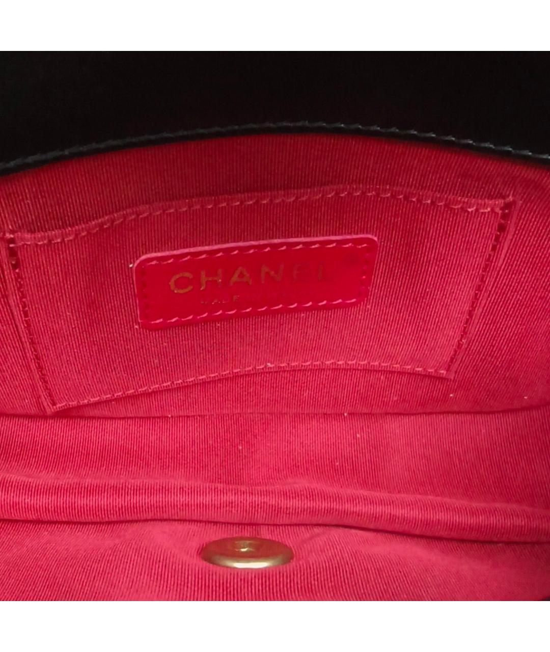 CHANEL Черная кожаная сумка через плечо, фото 8