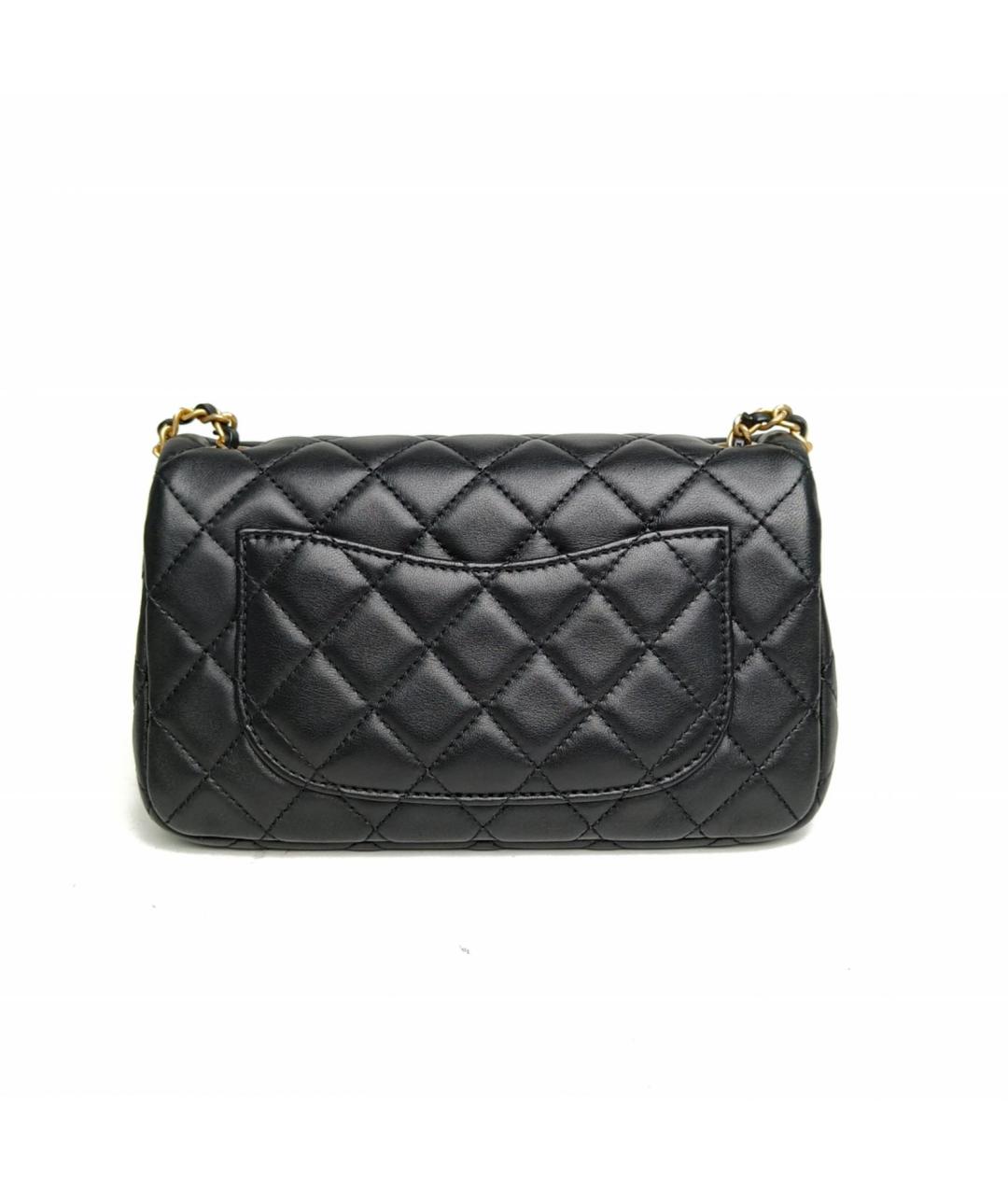 CHANEL Черная кожаная сумка через плечо, фото 4