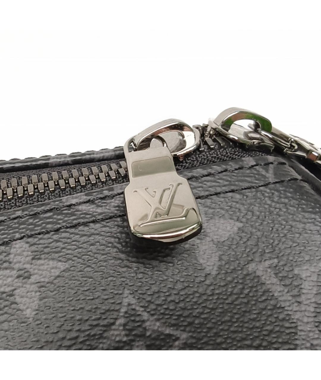 LOUIS VUITTON Черная сумка с короткими ручками, фото 7