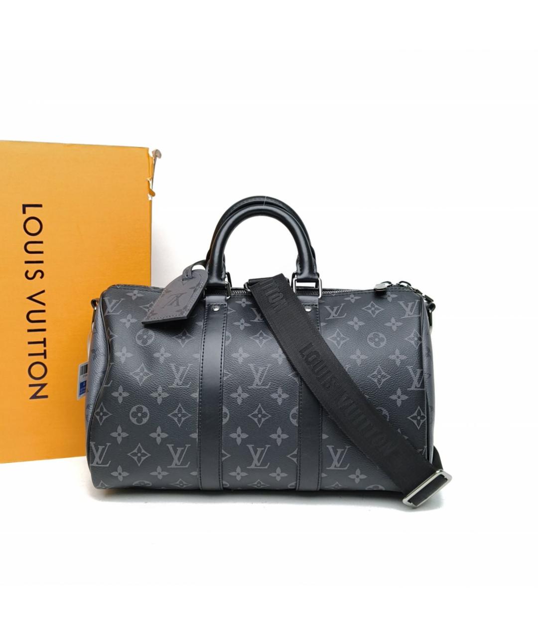 LOUIS VUITTON Черная сумка с короткими ручками, фото 8