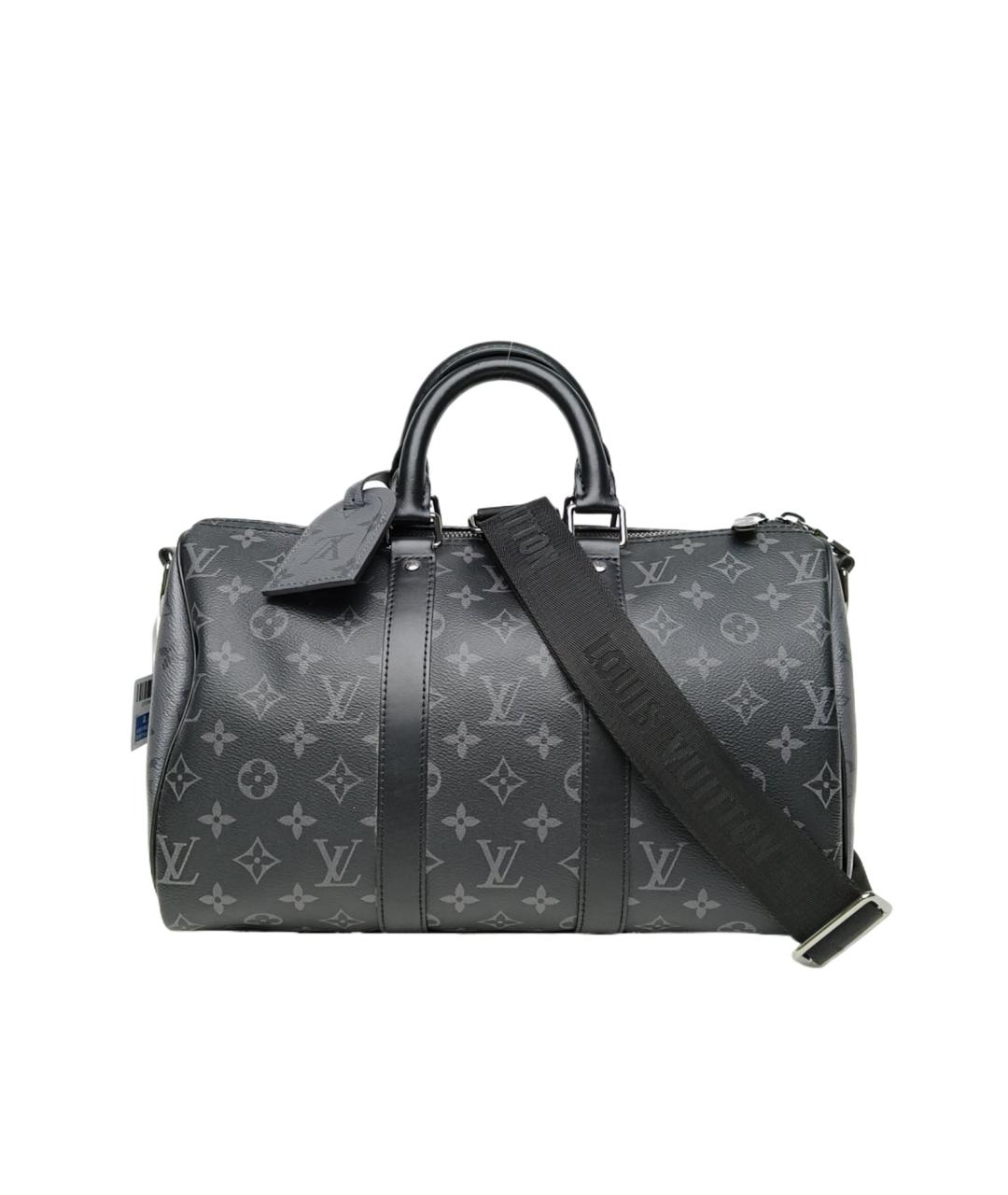 LOUIS VUITTON Черная сумка с короткими ручками, фото 9