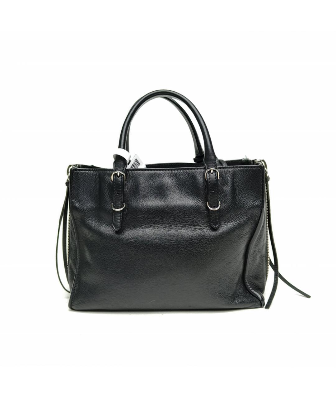 BALENCIAGA Черная кожаная сумка с короткими ручками, фото 4