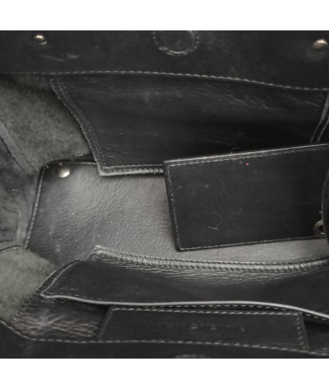 BALENCIAGA Черная кожаная сумка с короткими ручками, фото 7