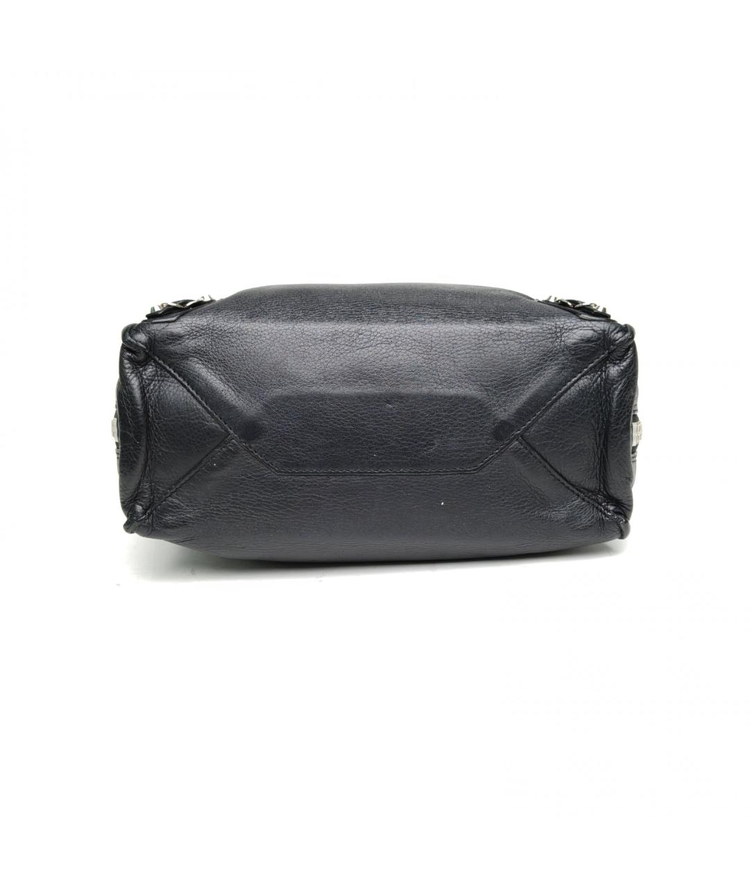 BALENCIAGA Черная кожаная сумка с короткими ручками, фото 6