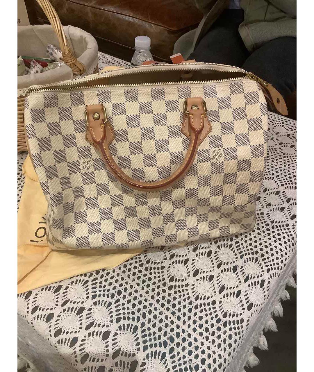 LOUIS VUITTON Бежевая сумка с короткими ручками, фото 8