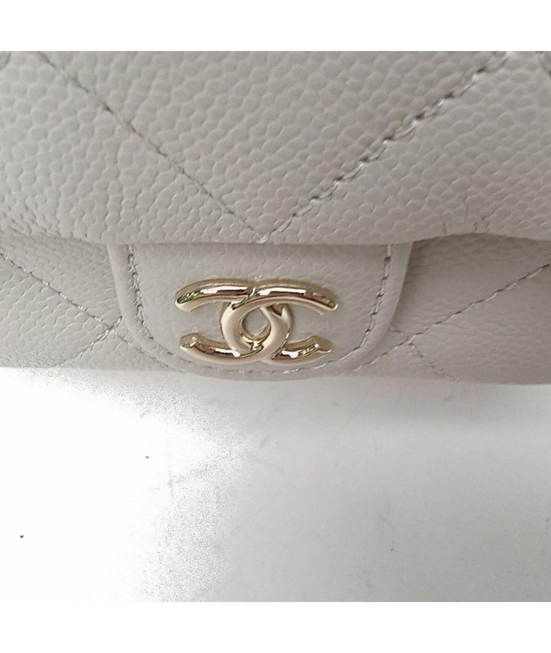 CHANEL Белый кожаный рюкзак, фото 8