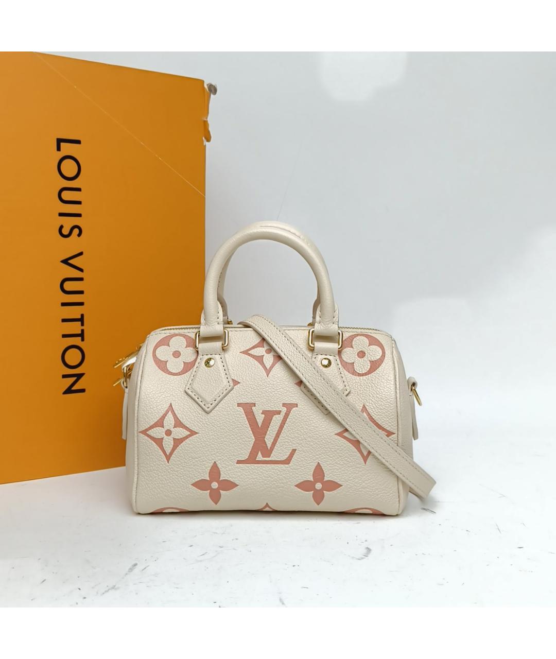 LOUIS VUITTON Белая кожаная сумка через плечо, фото 8