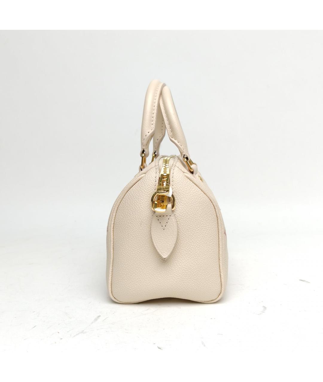 LOUIS VUITTON Белая кожаная сумка через плечо, фото 5