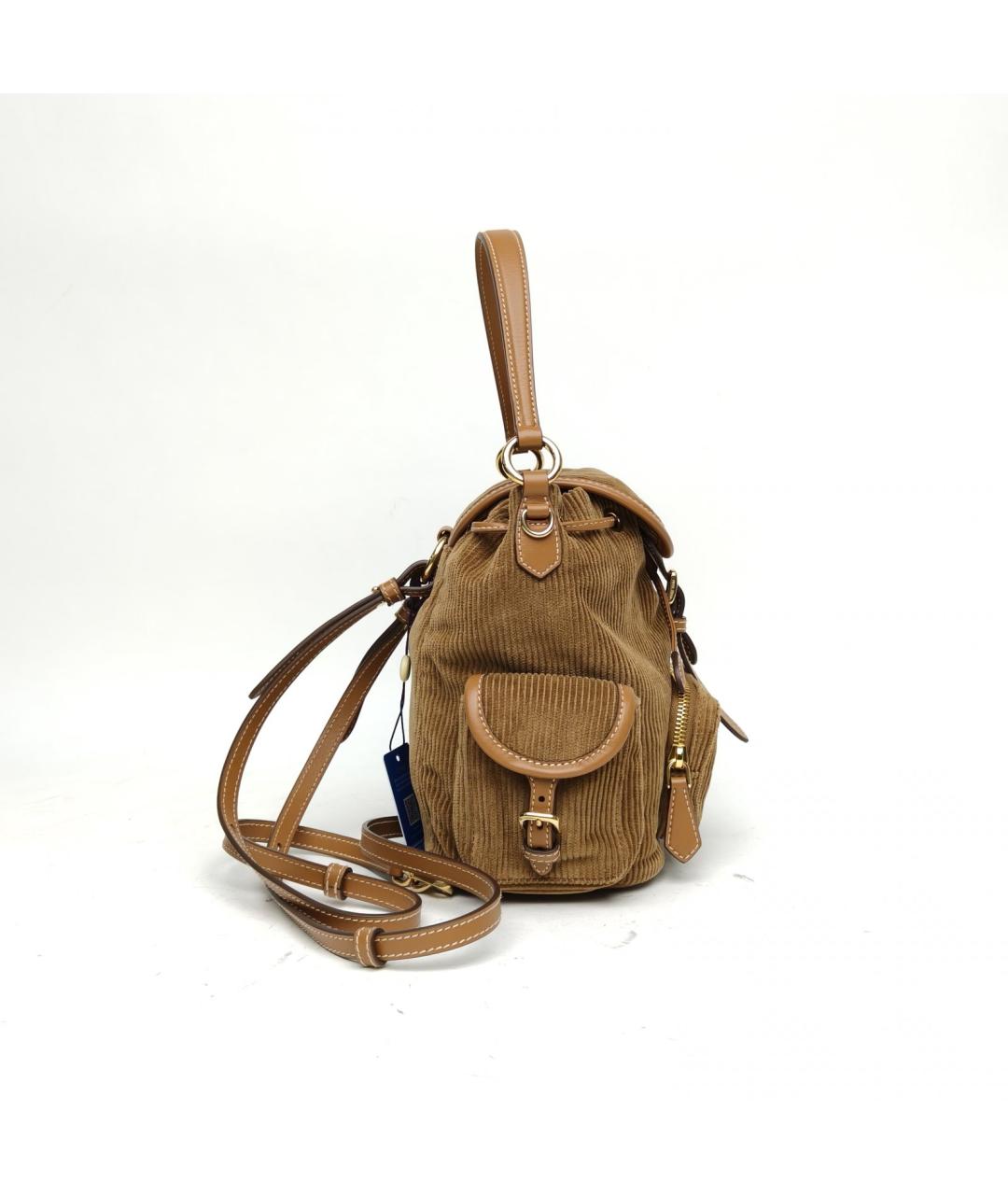 MIU MIU Коричневый замшевый рюкзак, фото 3