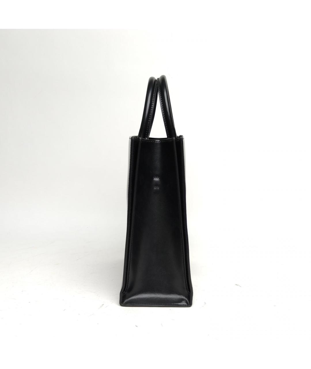 BALENCIAGA Черная кожаная сумка тоут, фото 5