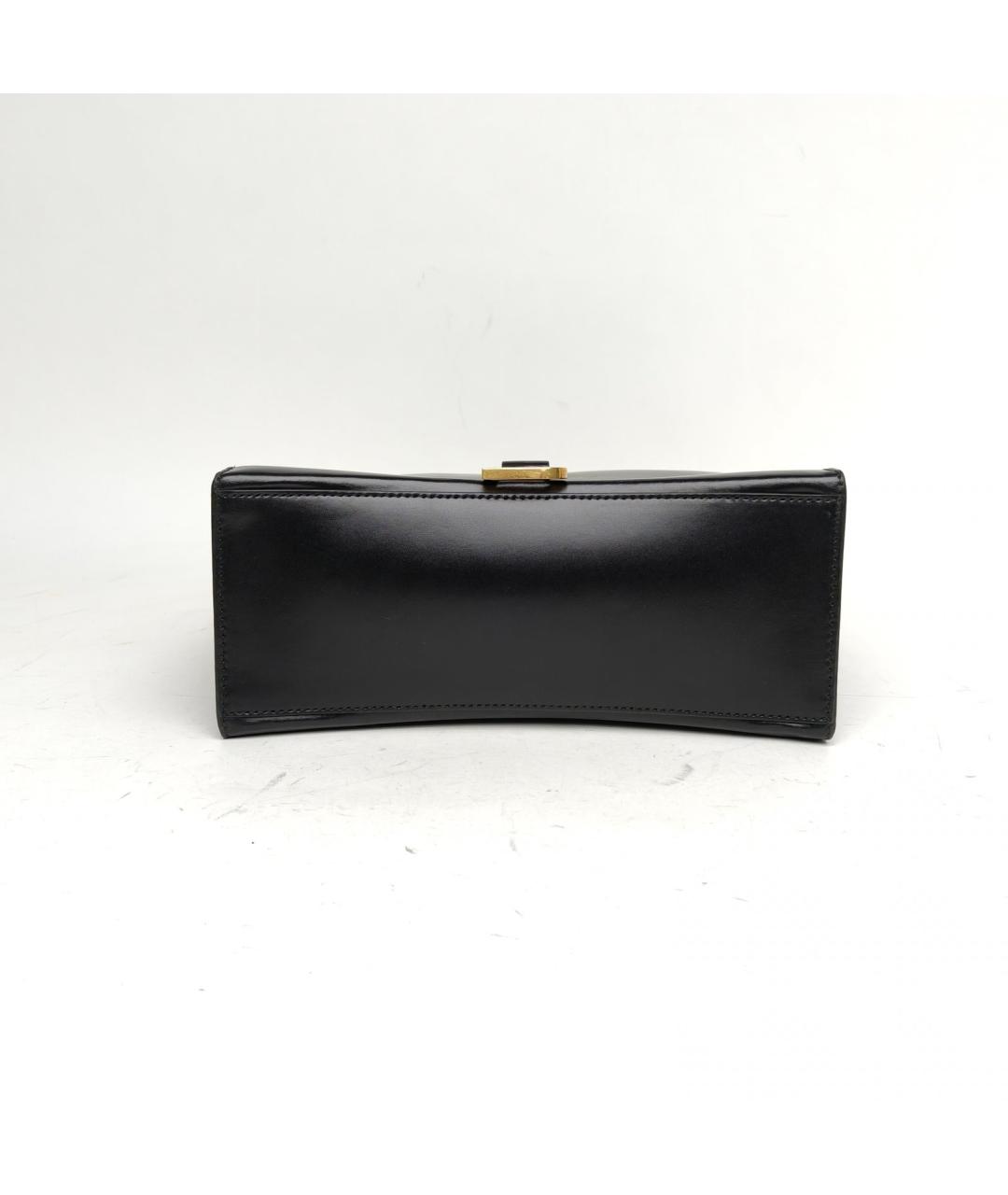 BALENCIAGA Черная кожаная сумка тоут, фото 6