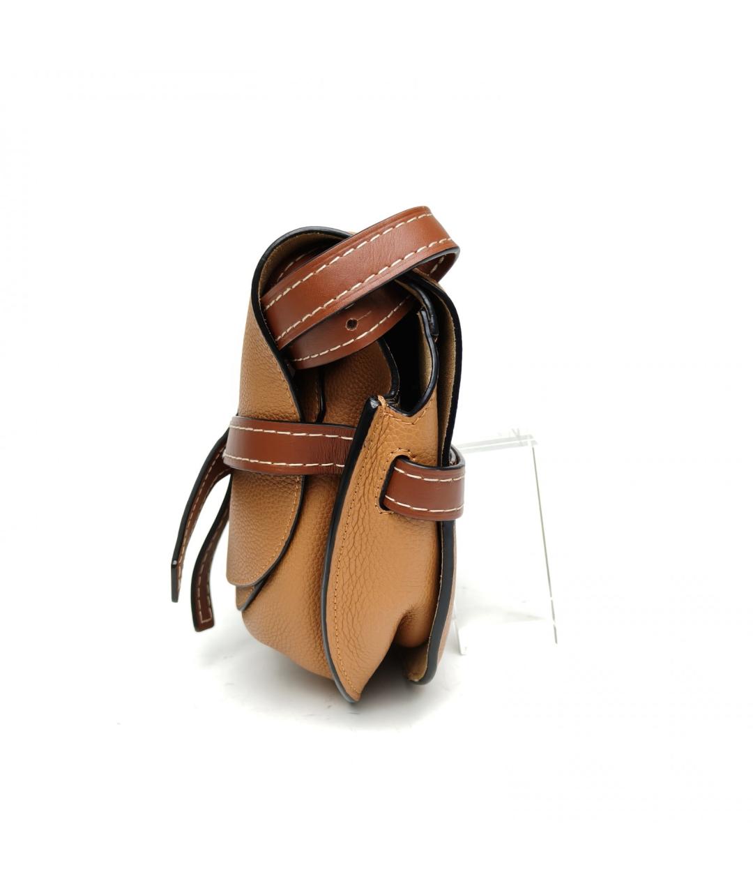 LOEWE Оранжевая кожаная сумка через плечо, фото 5