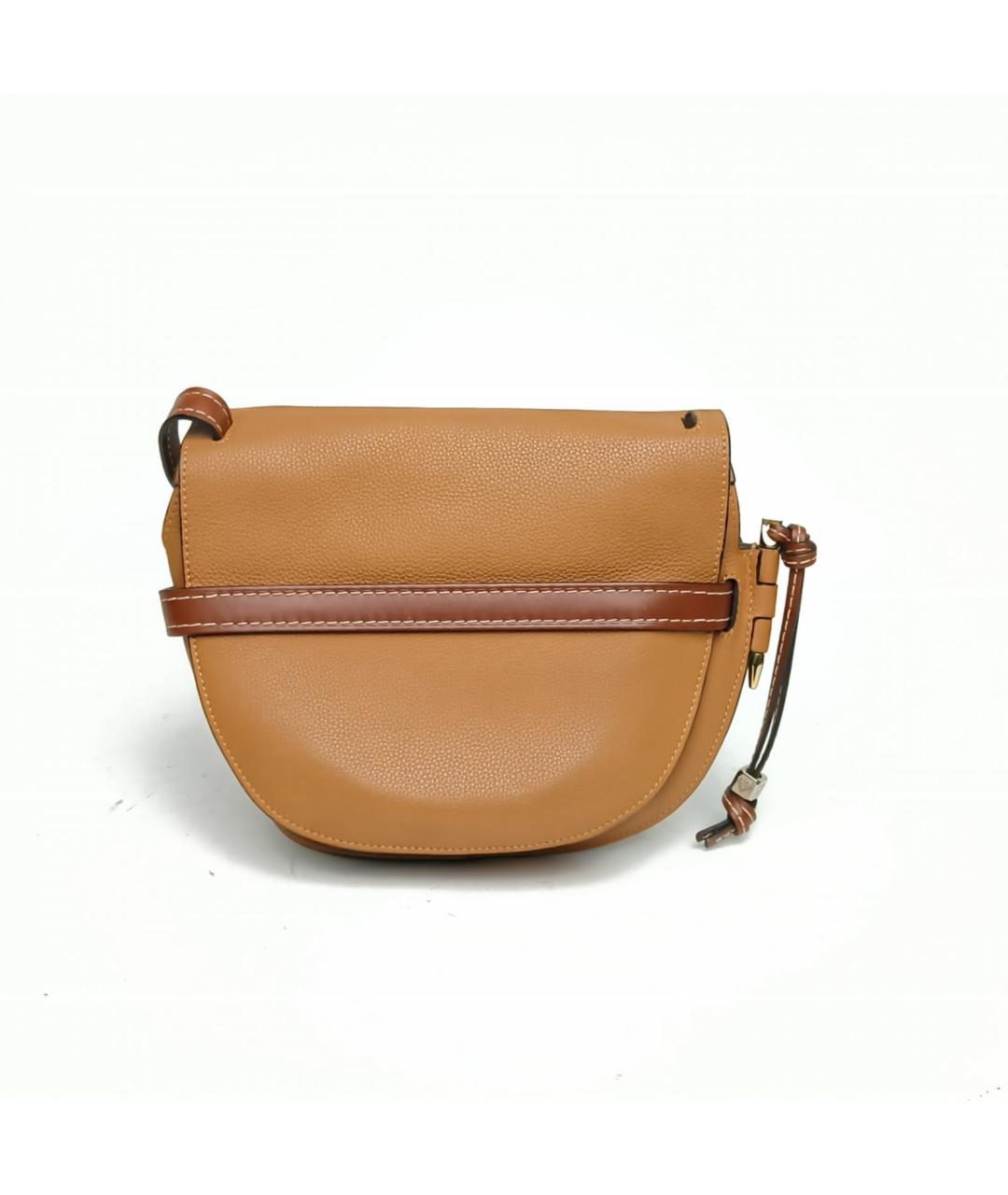 LOEWE Оранжевая кожаная сумка через плечо, фото 4