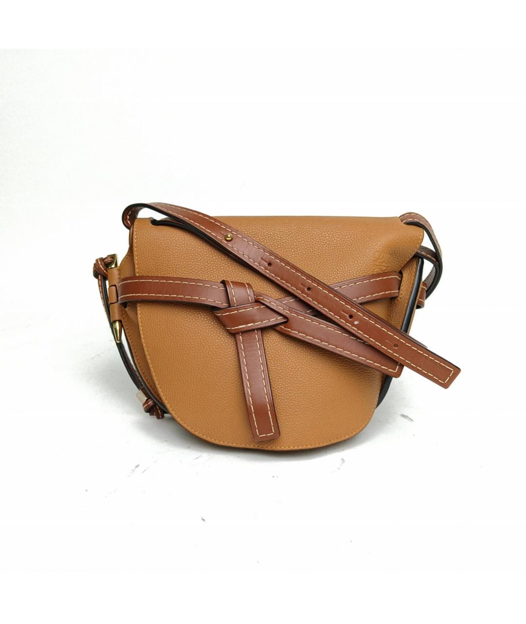 LOEWE Оранжевая кожаная сумка через плечо, фото 2