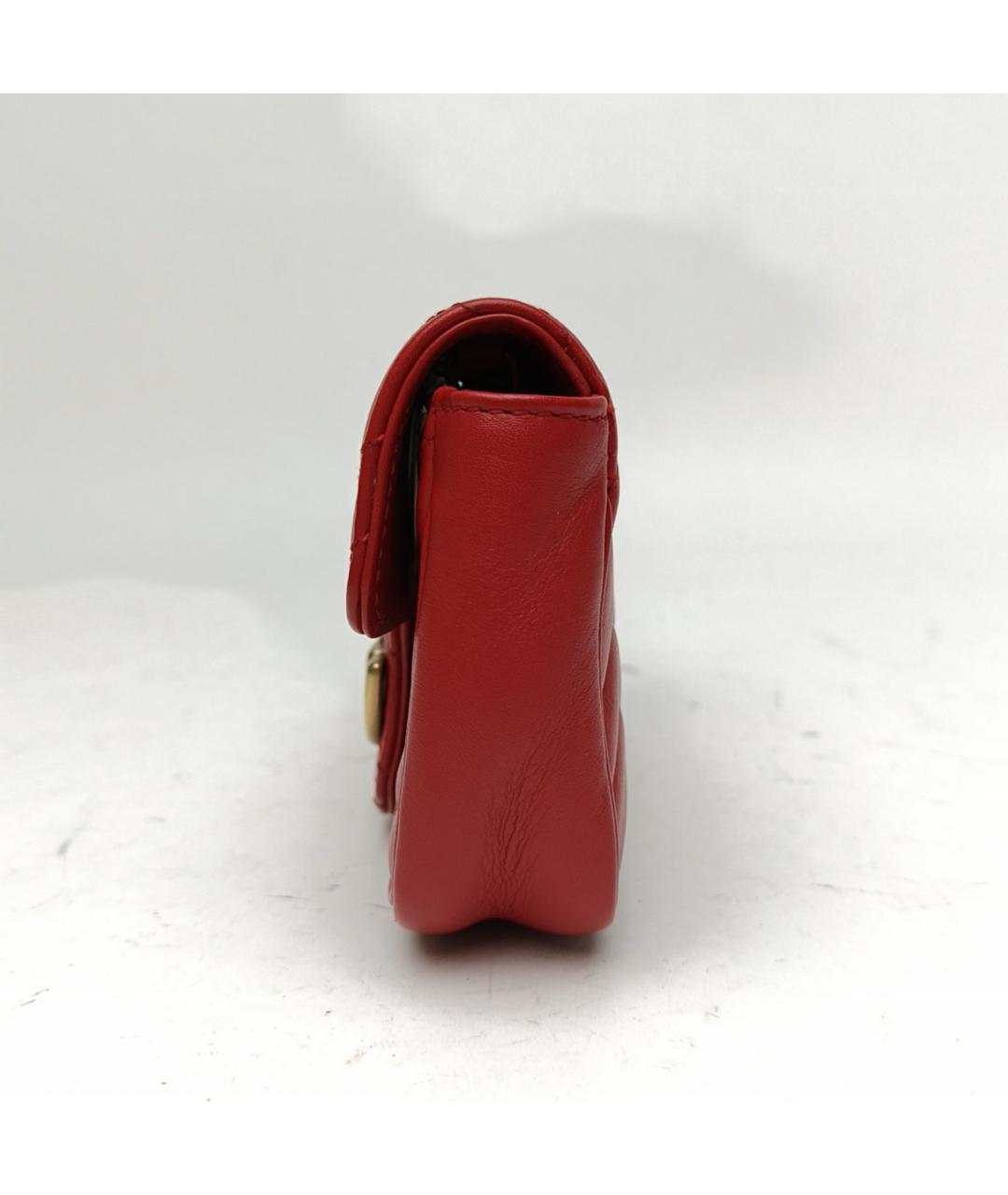 GUCCI Красная кожаная сумка через плечо, фото 3