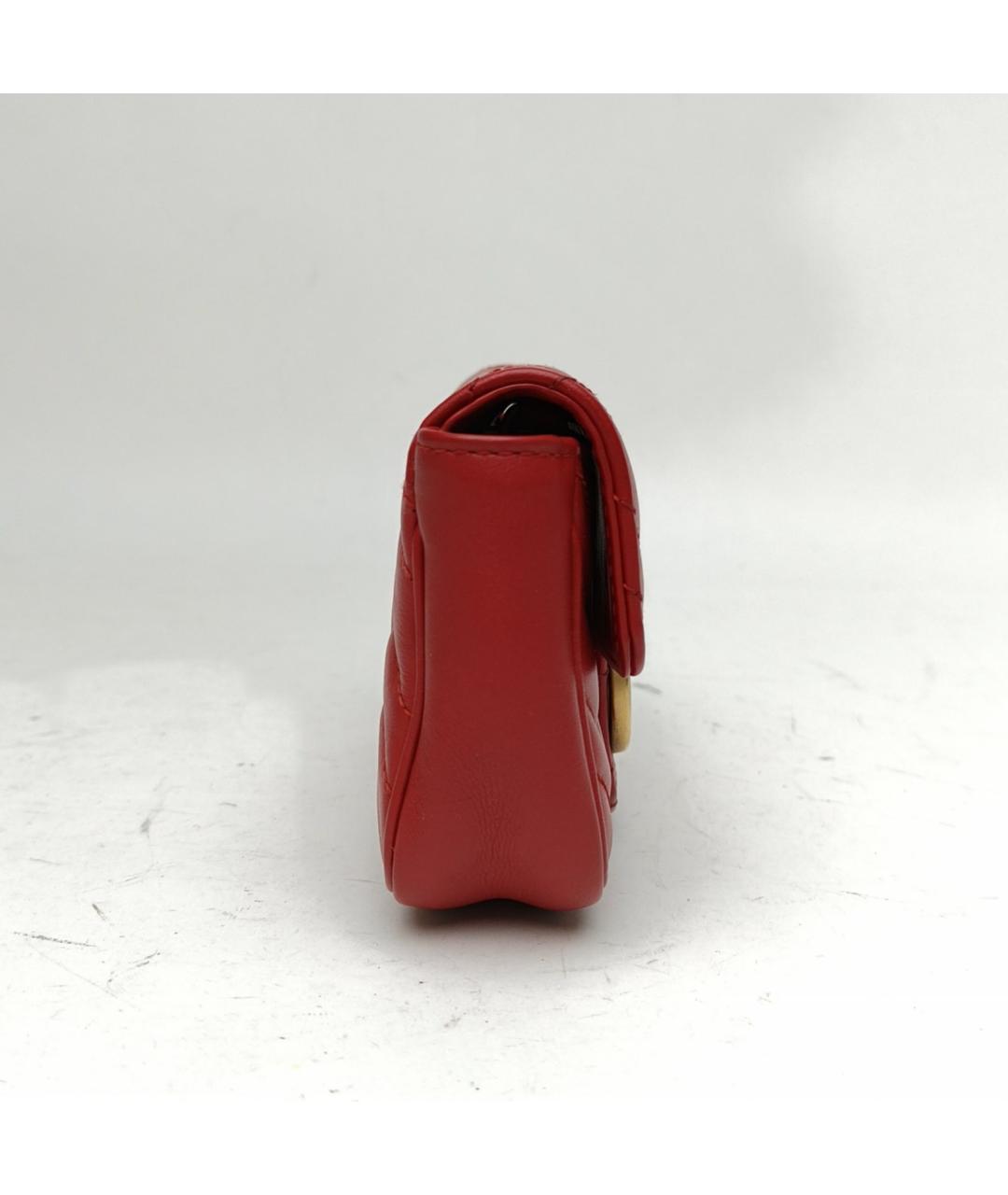 GUCCI Красная кожаная сумка через плечо, фото 5