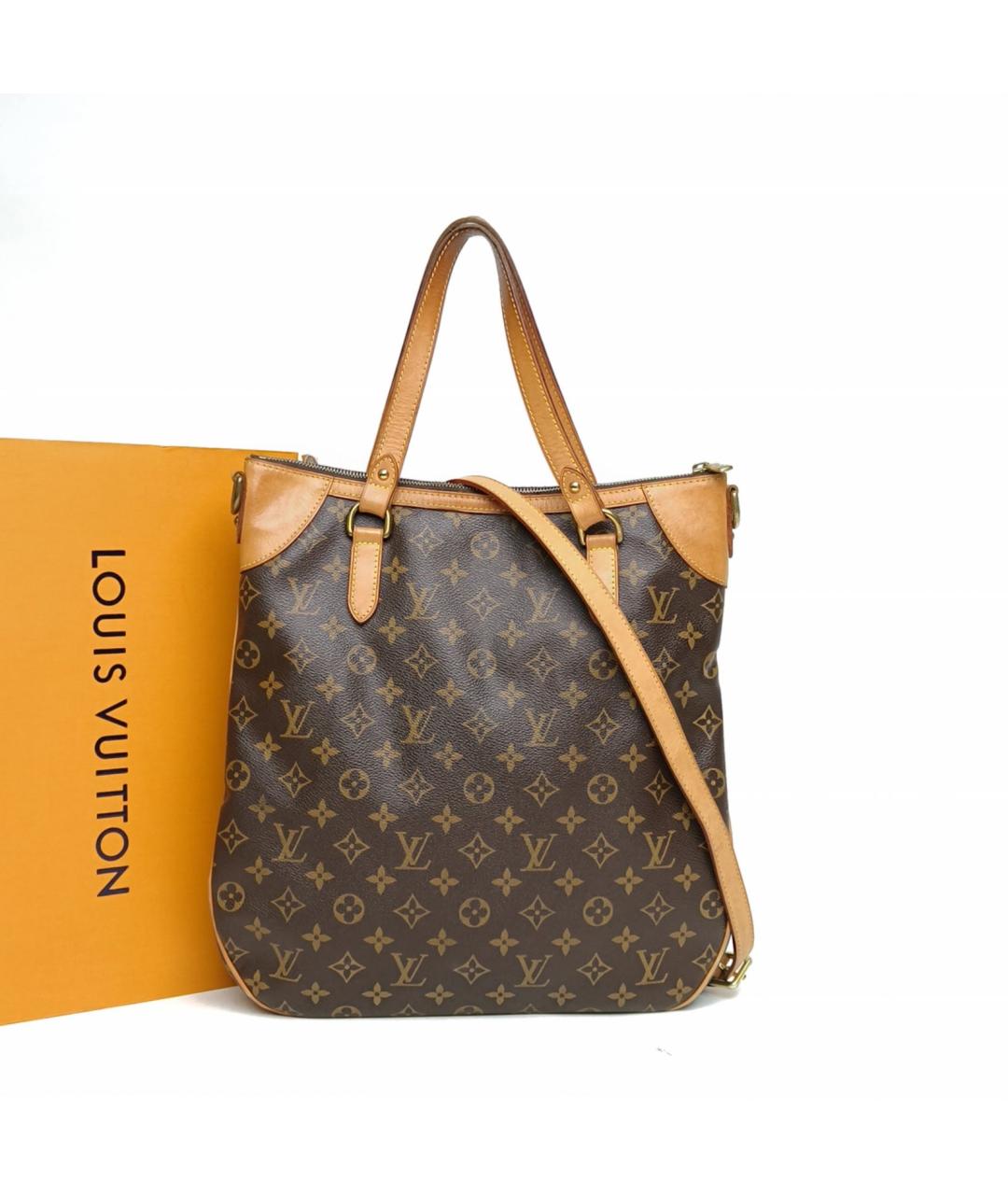 LOUIS VUITTON Коричневая сумка тоут, фото 8