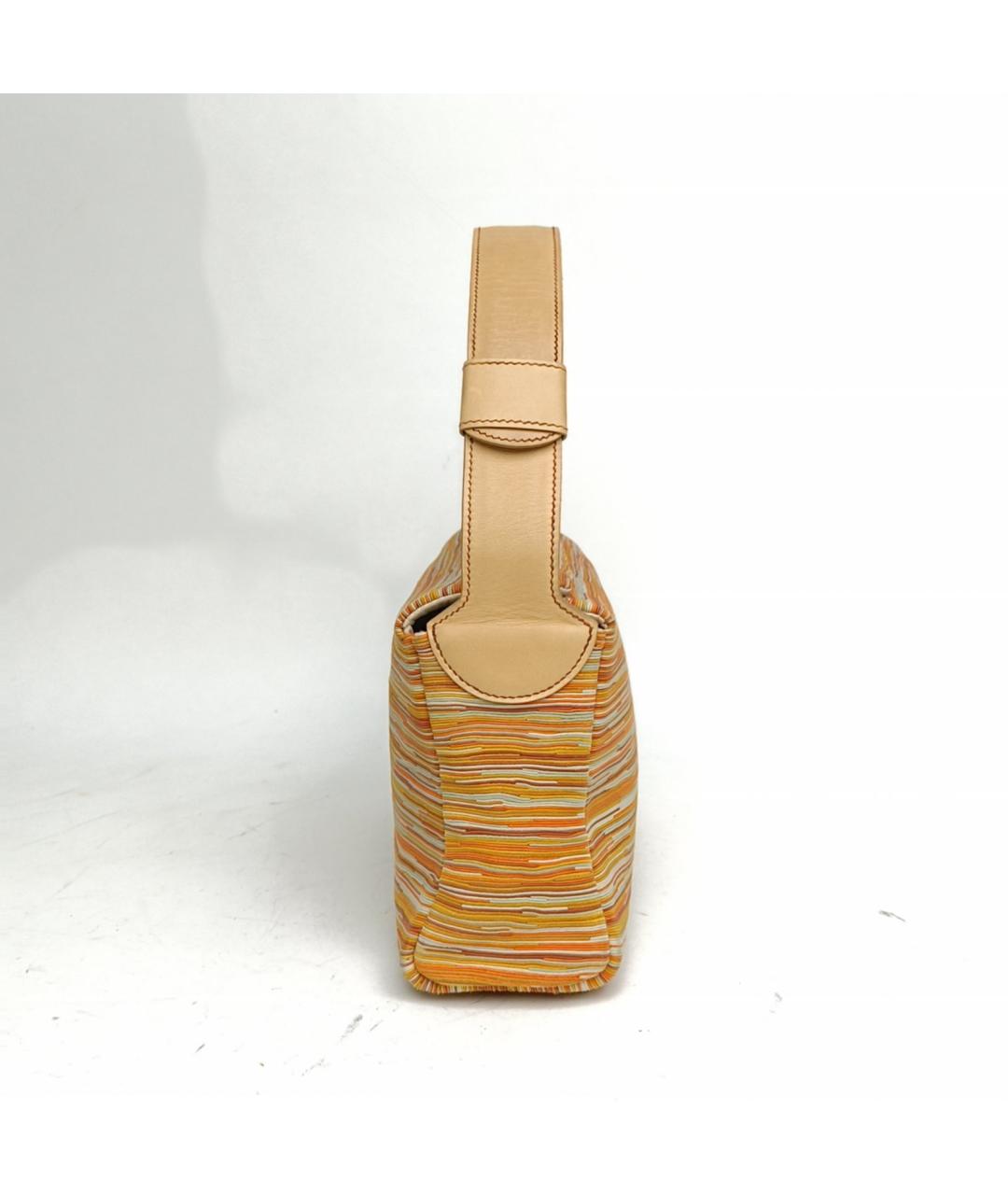 HERMES Оранжевая сумка с короткими ручками, фото 3