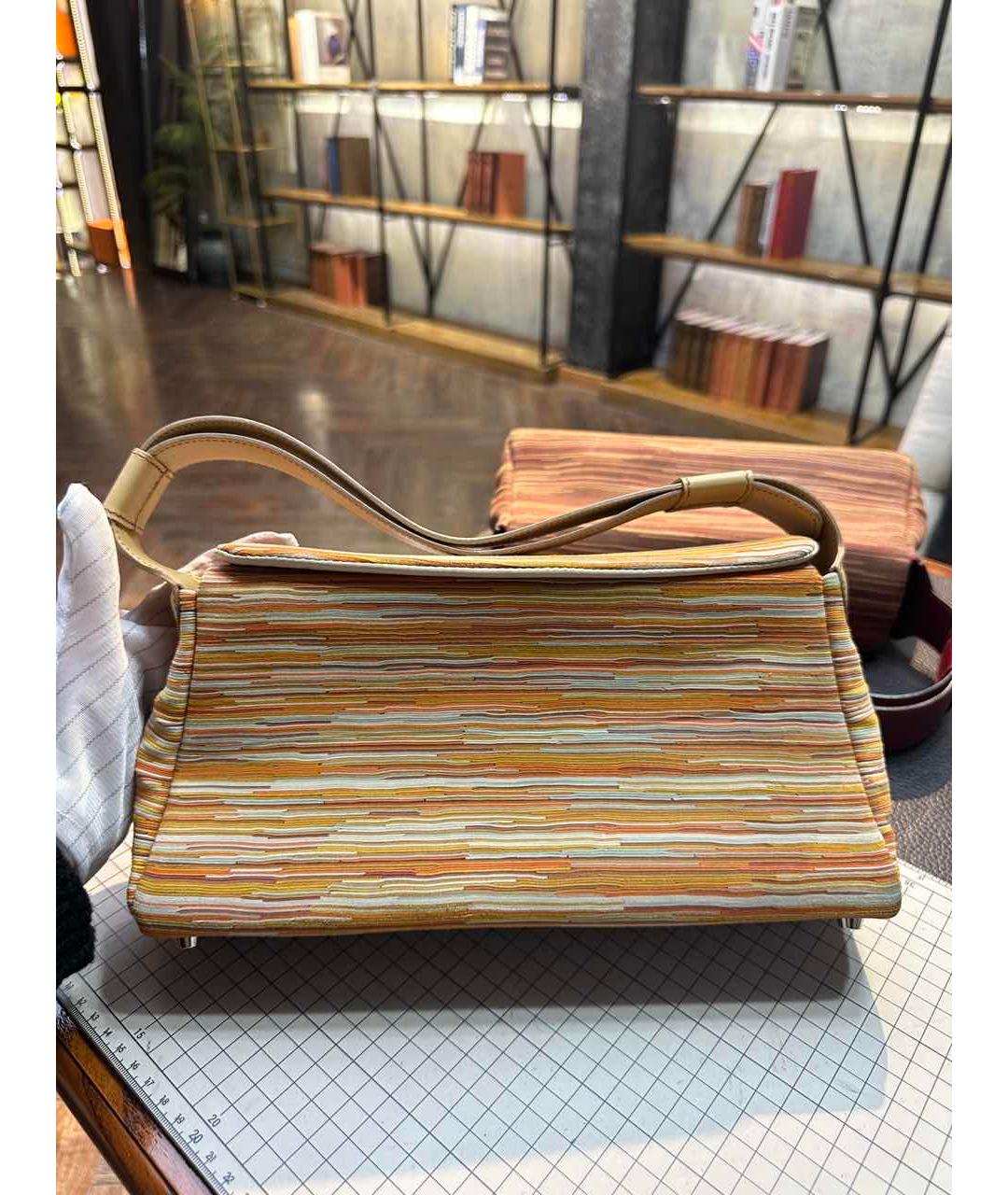 HERMES Оранжевая сумка с короткими ручками, фото 9