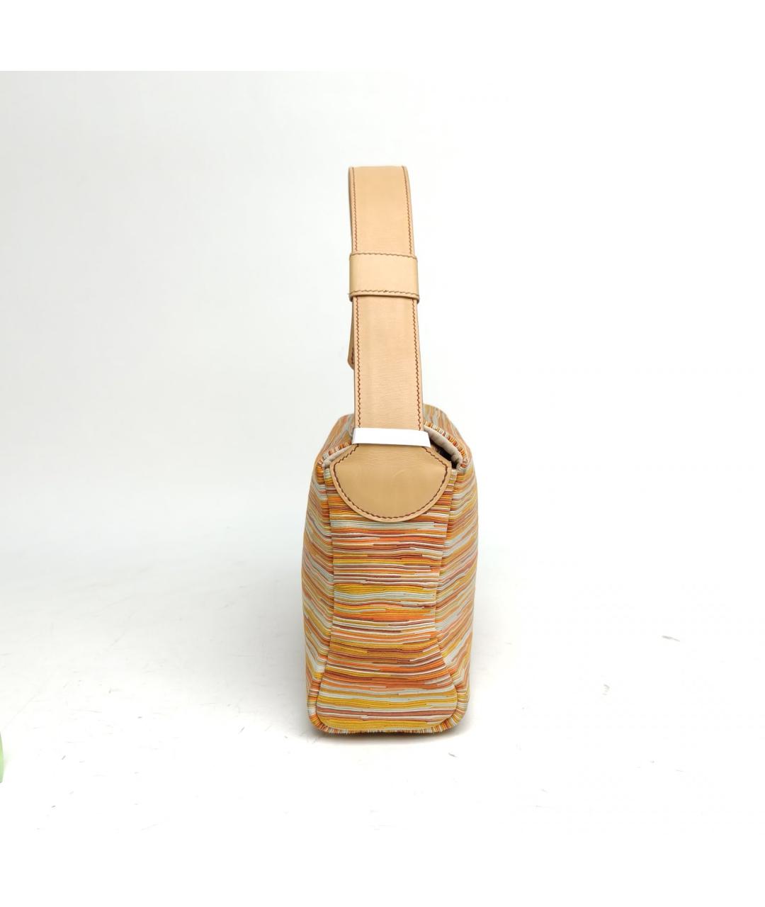 HERMES Оранжевая сумка с короткими ручками, фото 5