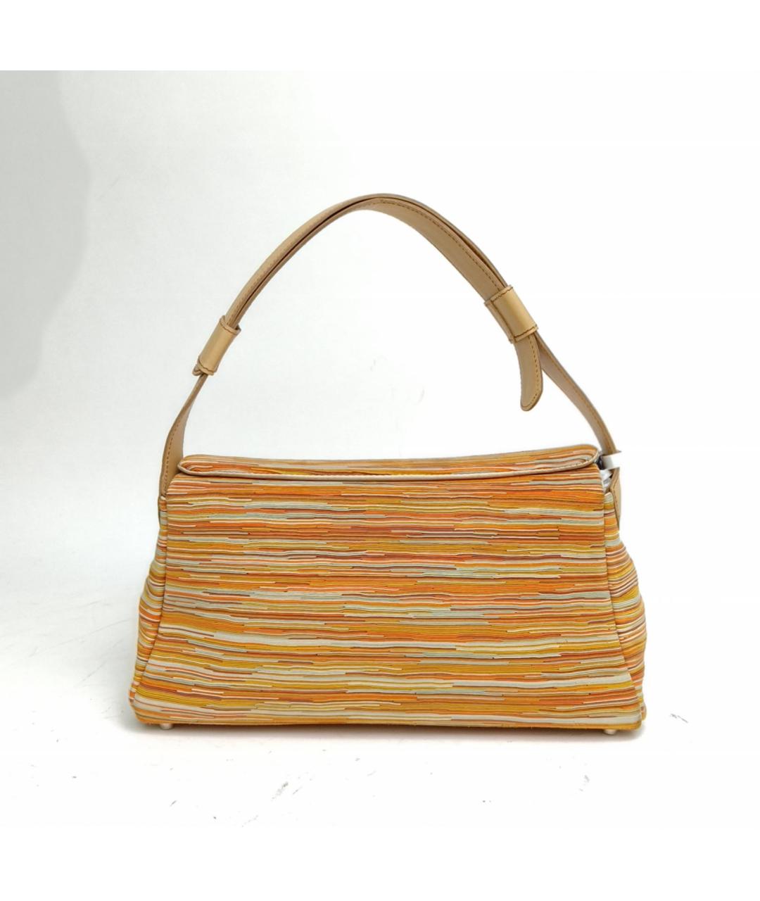 HERMES Оранжевая сумка с короткими ручками, фото 4